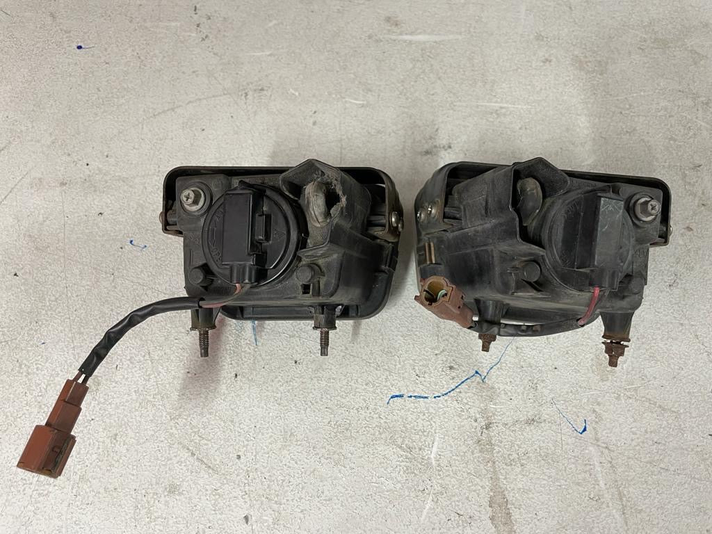 S14 JDM fog lights set - used - brackets included (Sold in pairs) images show condition.