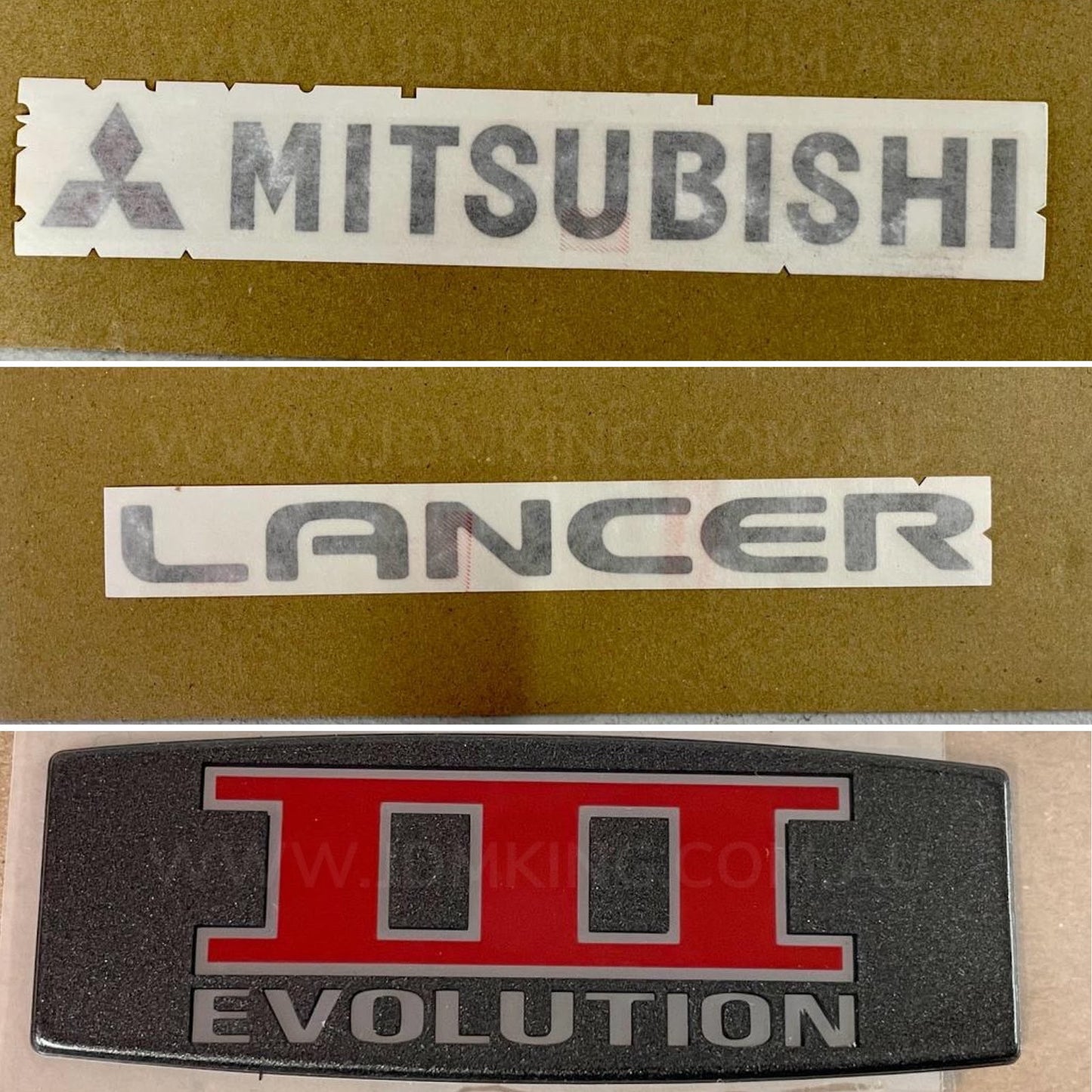 MITSUBISHI LANCER Evolution 3 boot decal kit