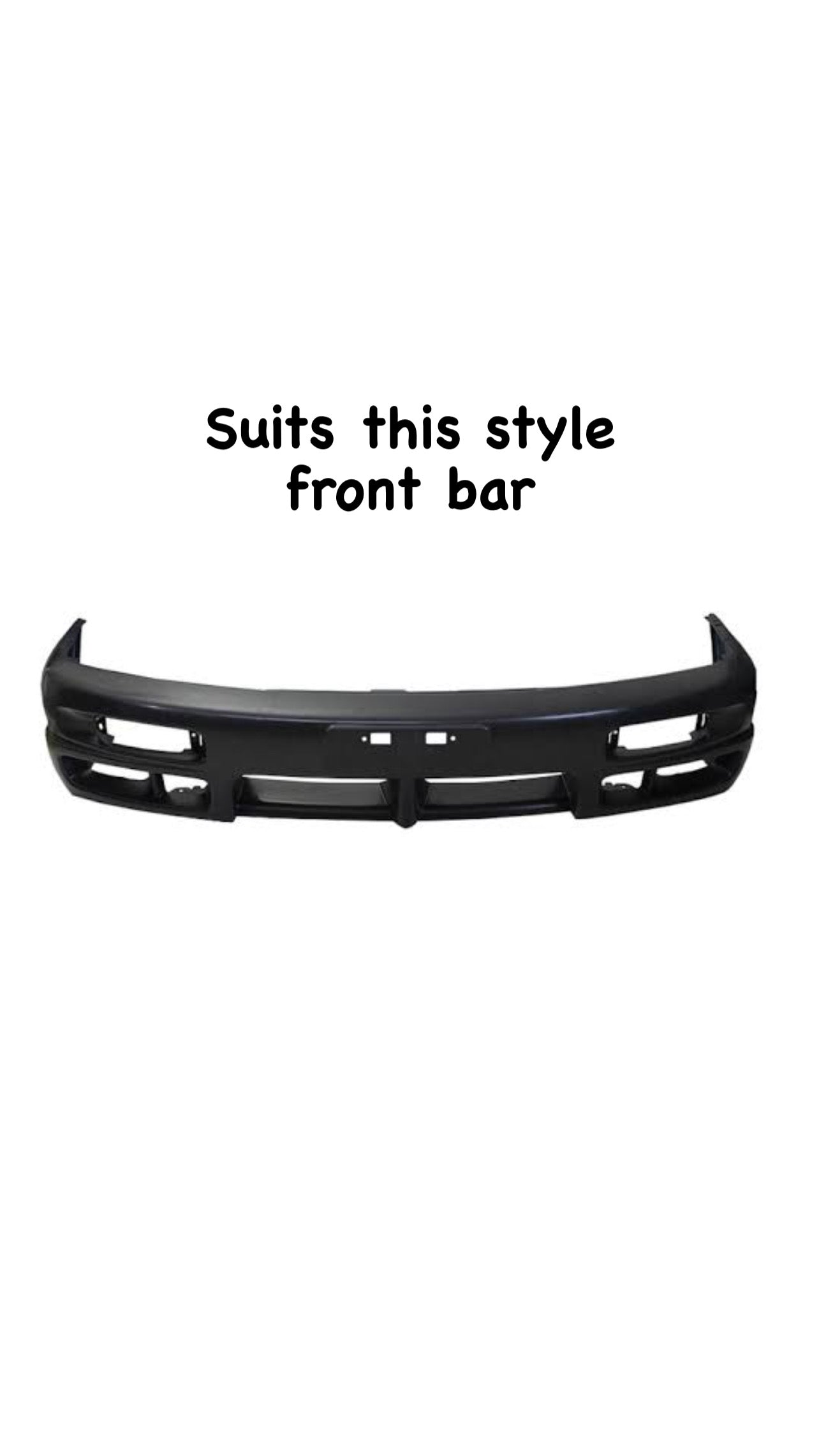 Nissan S14 200sx ADM front bar side (block off) prepped ready to paint RIGHT HAND SIDE