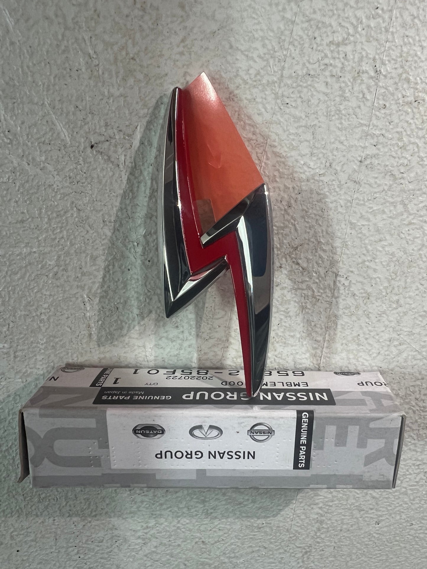 Nissan Silvia S15 chrome bonnet badge (thunder bolt)