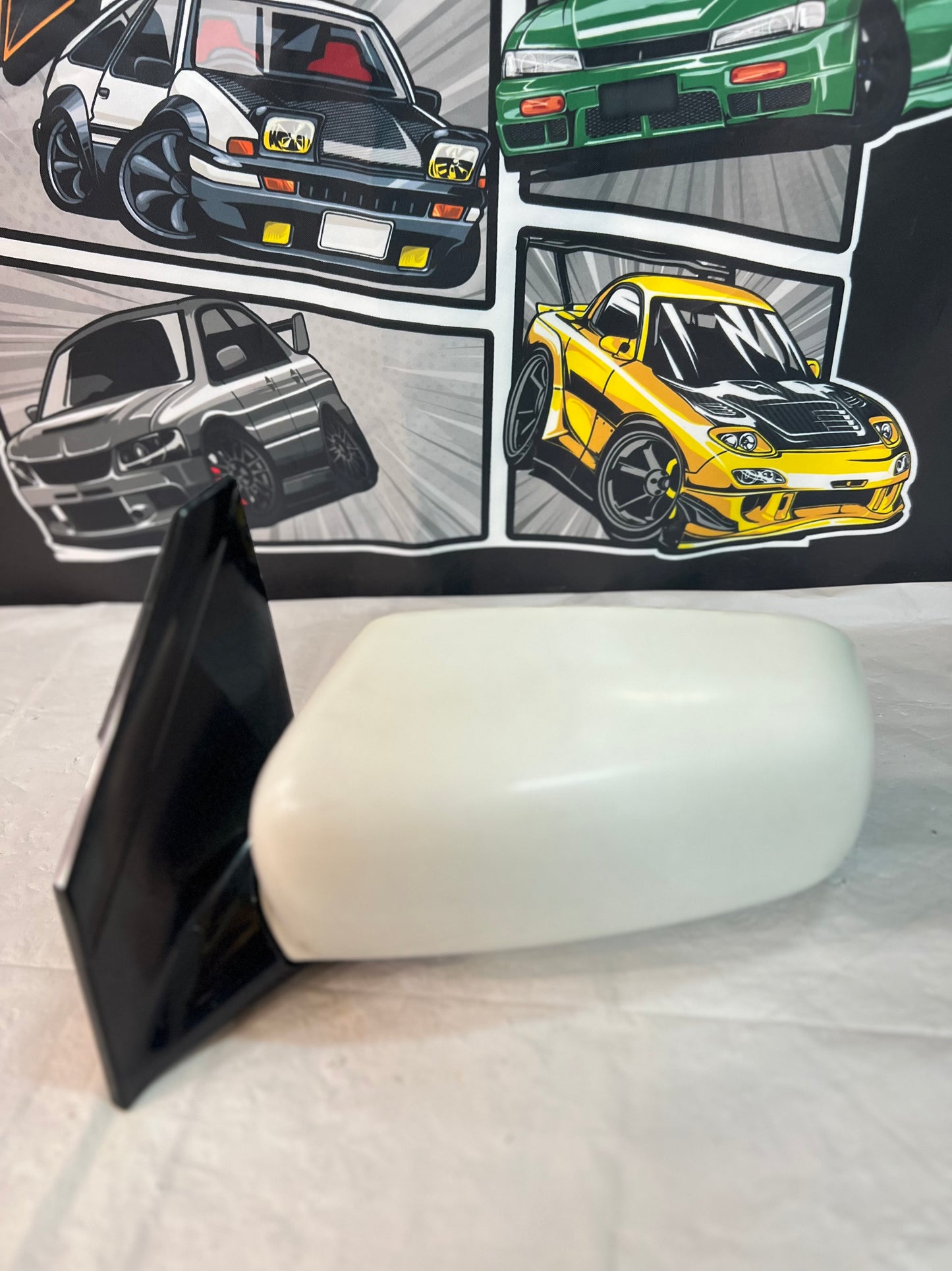 Mitsubishi Lancer Evolution 7-8-9 Mirror (RH) oem White Colour