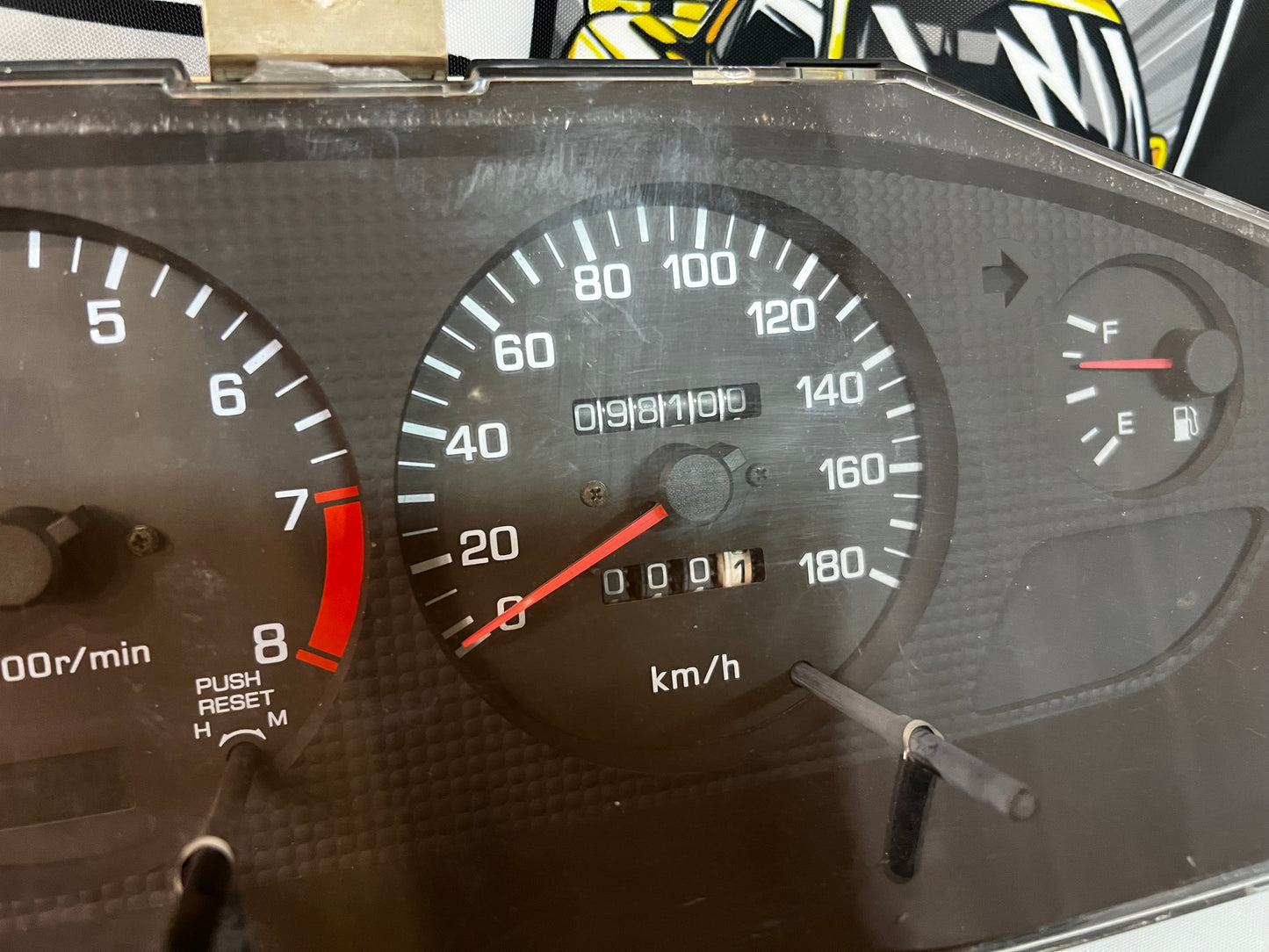 Nissan Silvia S14 Series 2 Cluster 98100km. Black Face.