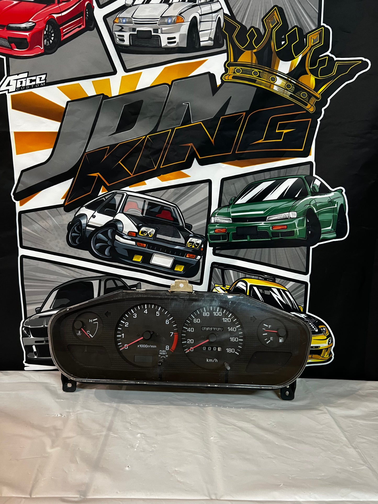 Nissan Silvia S14 Series 2 Cluster 98100km. Black Face.