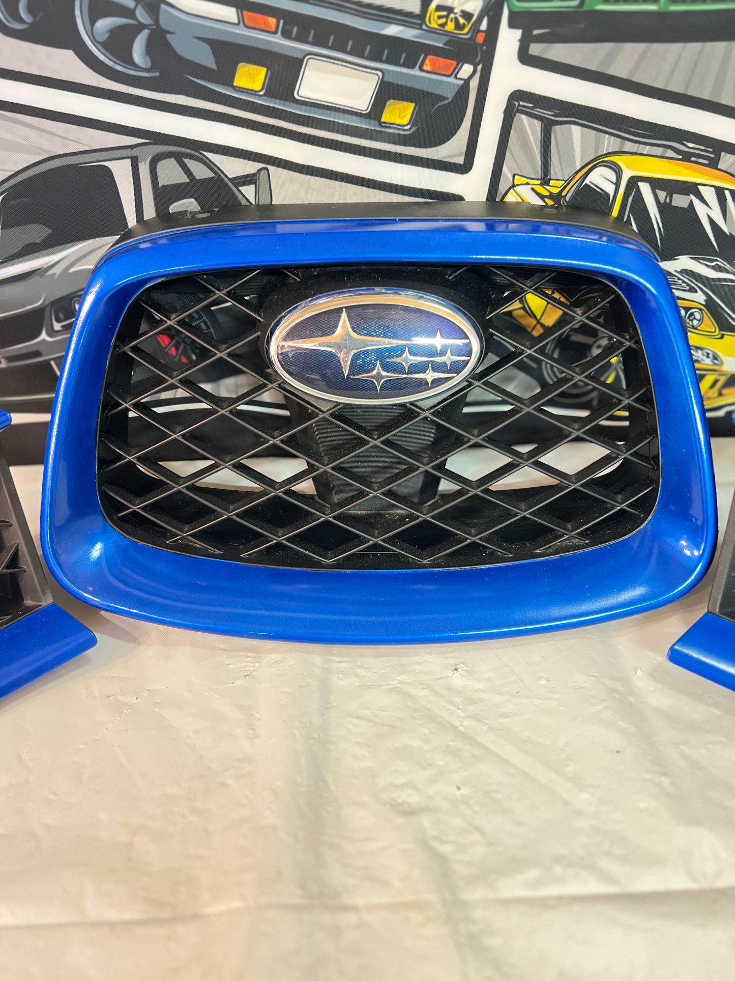 Subaru WRX/Sti Hawkeye Grille 3 piece set genuine.