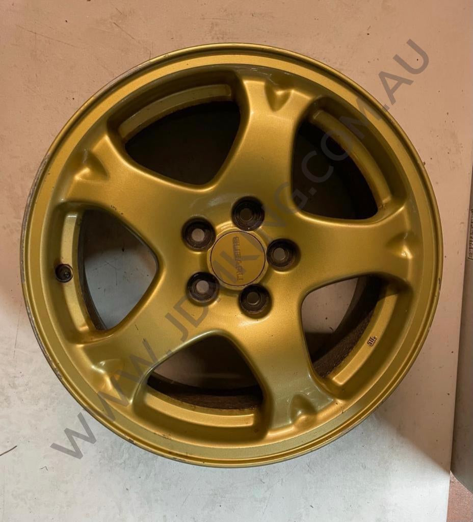 Subaru wrx Gc8 sti oem gold wheels