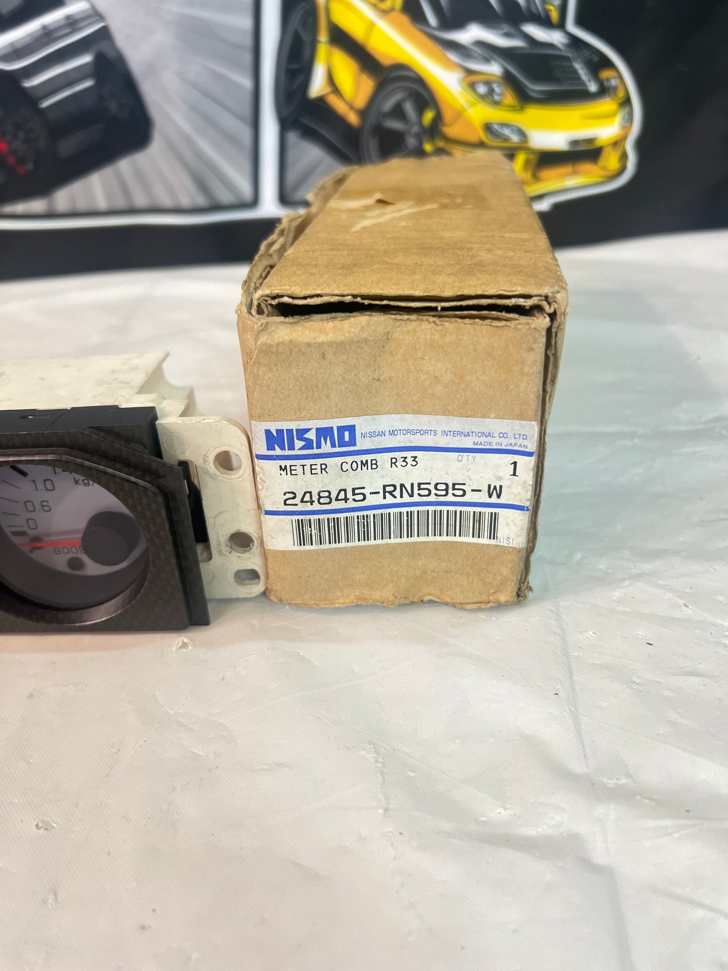 Nissan Skyline Bcnr33 R33 NISMO TRIPLE GAUGE (white face).