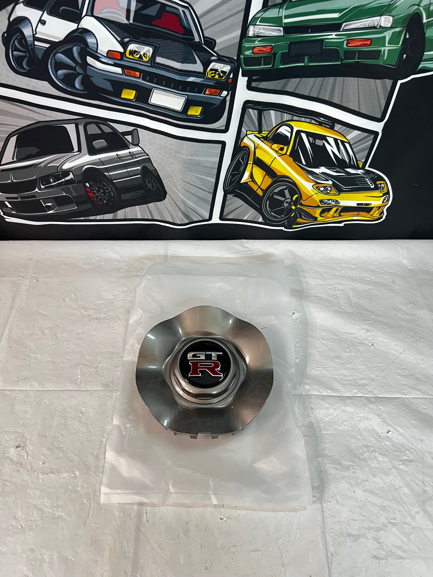 Nissan Skyline BNR34 GTR OEM Wheels Center Cap (Brand New)   Sold in singles.