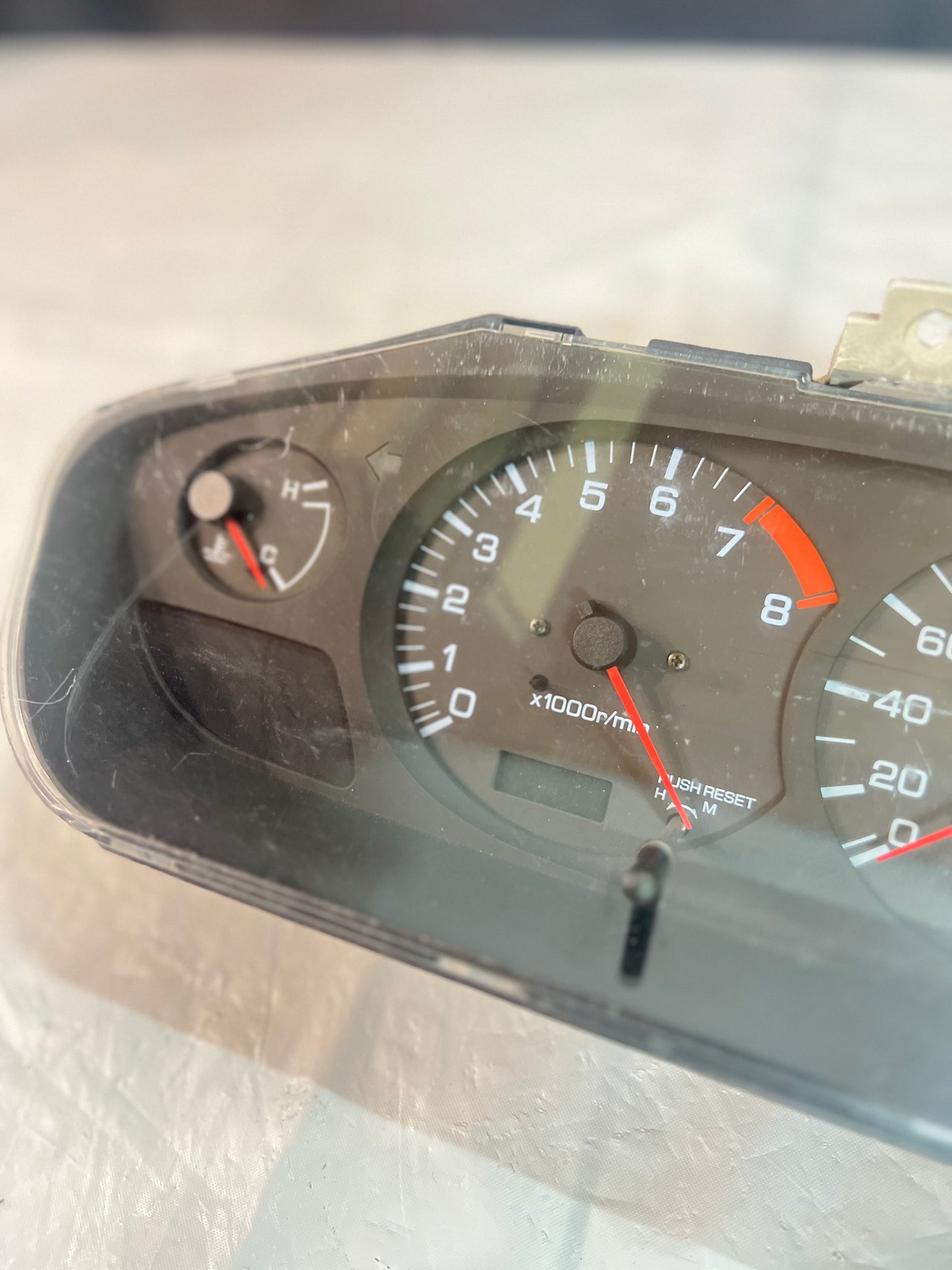 Nissan Silvia S14 200sx Zenki instrument cluster (used) 162946km black face. JDM.