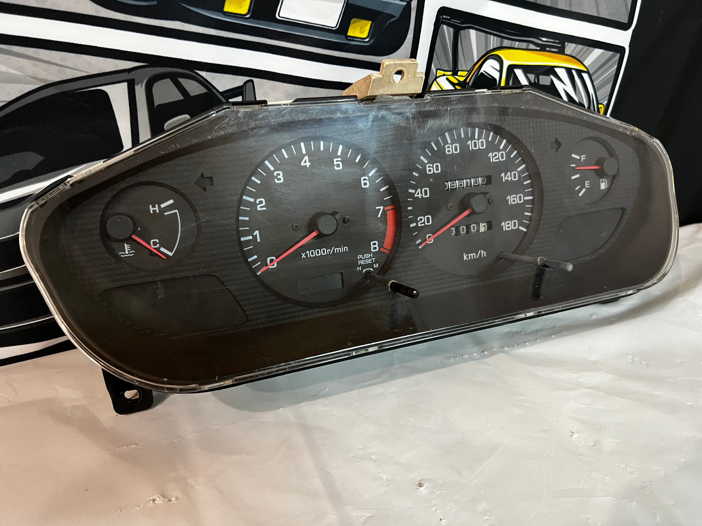 Nissan Silvia S14 Series 2 Cluster 98100km. Black Face.