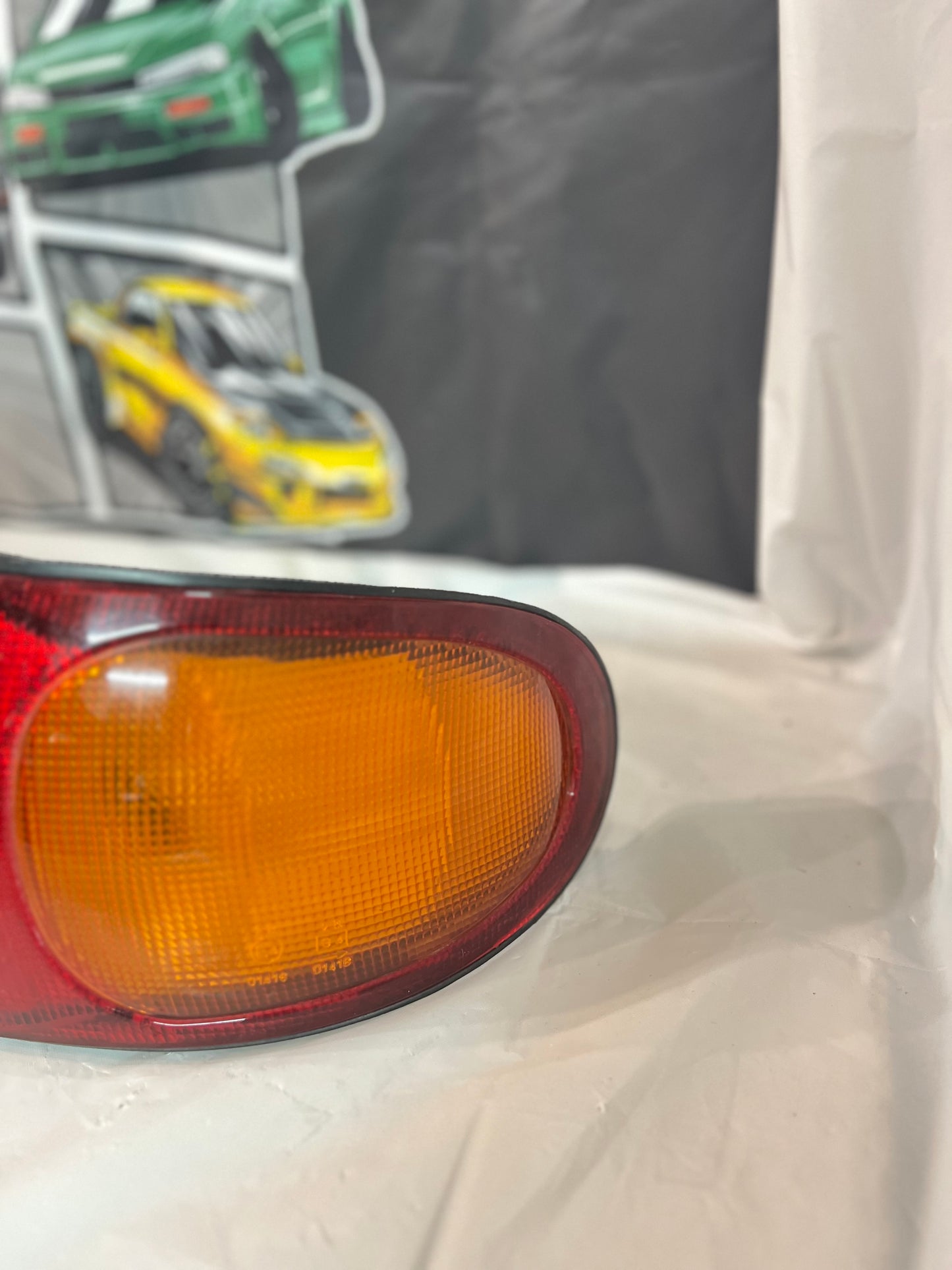 Mitsubishi Lancer Evolution 1-2-3 Tail Lights + rear reflector lights (discontinued item) sold as a set.