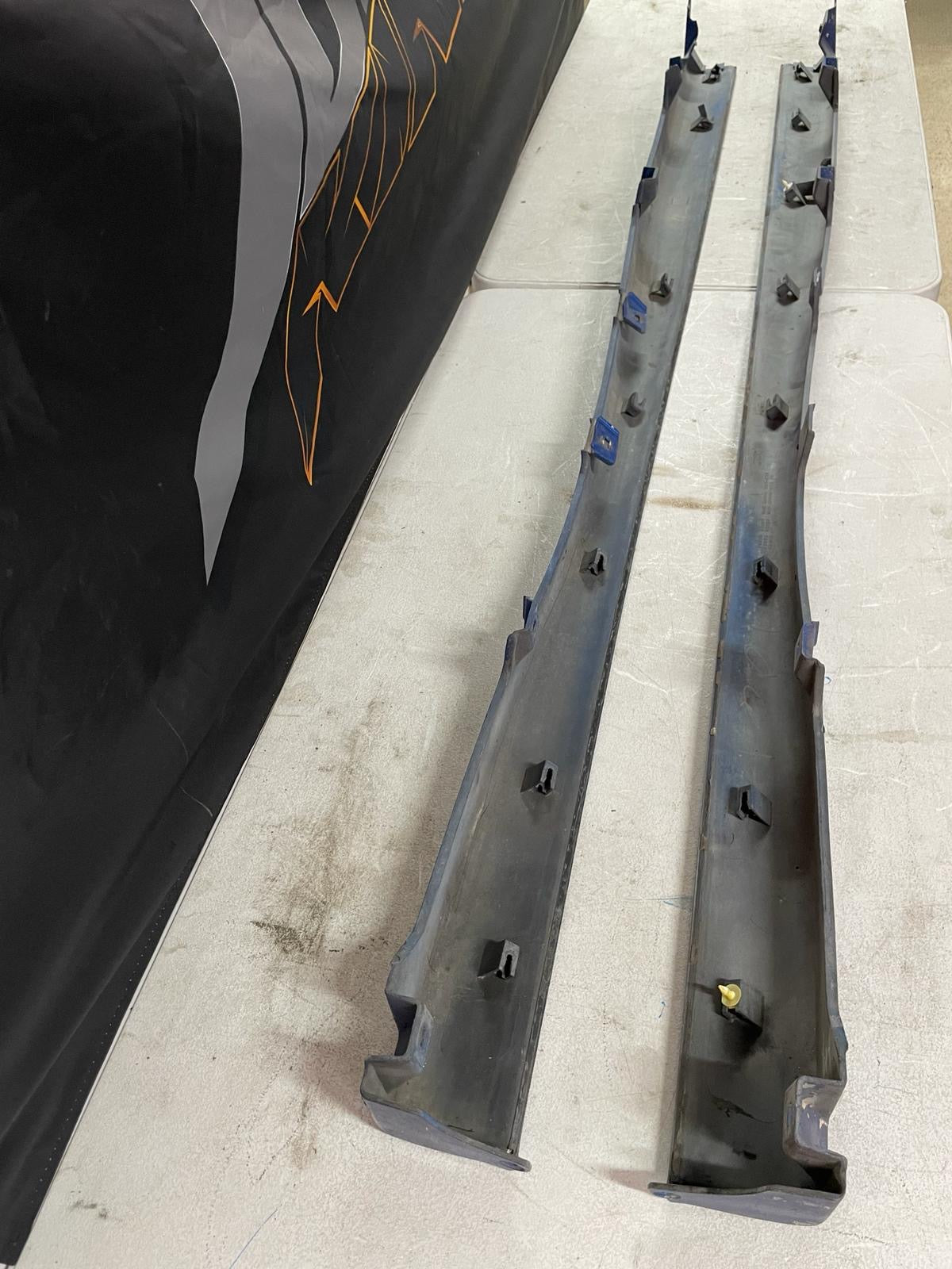 Nissan Silvia S14/200sx Side skirts with end caps. Kouki/ADM (damaged)