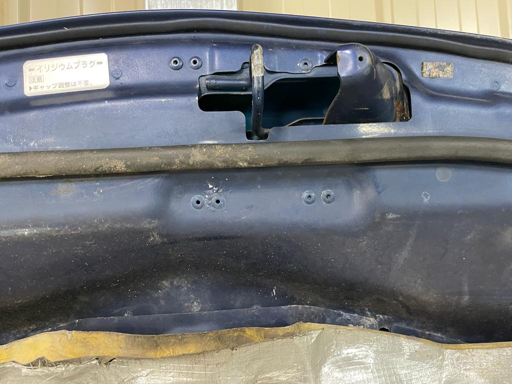 Mitsubishi Lancer Evolution 5/6/6.5 TME CP9A Genuine Bonnet - blue colour - used condition.