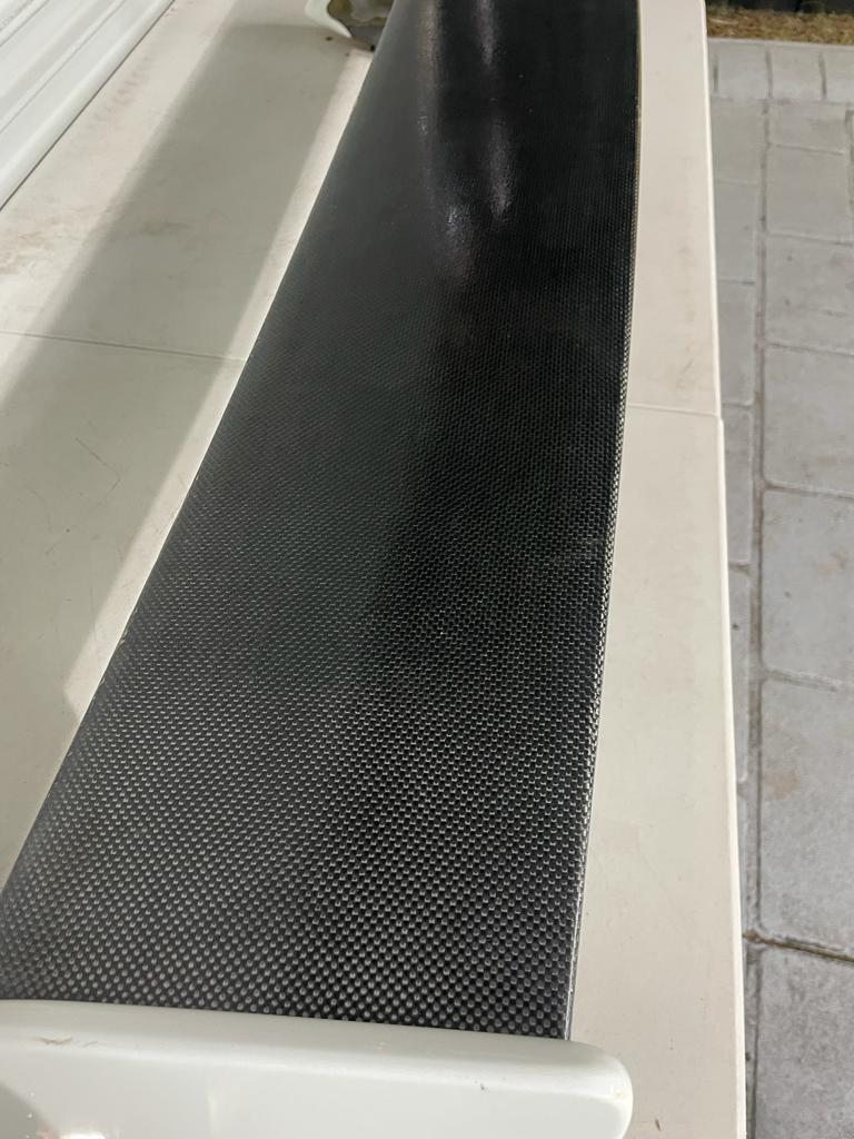 Spoiler with carbon blade and inserts (used)
