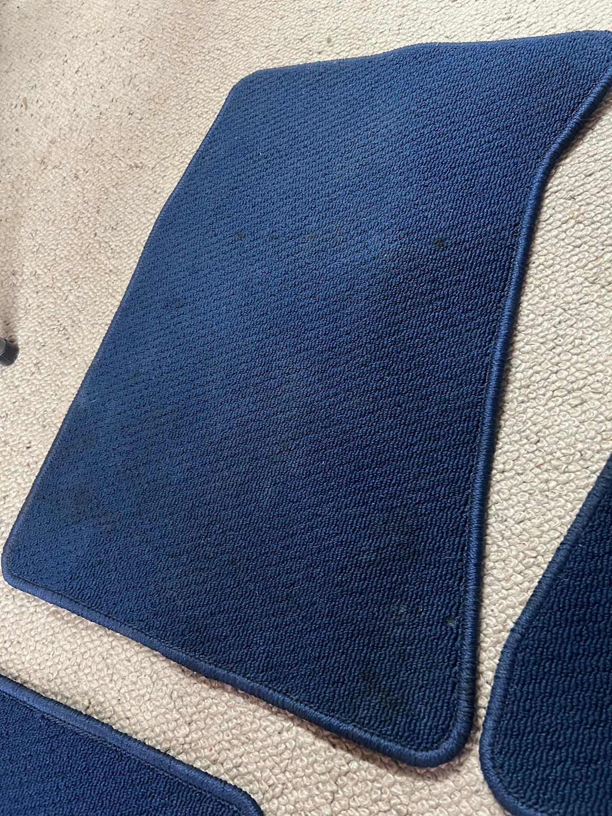 BLUE STI HAWKEYE Floor Mats (complete set) also suits 05/06 Wrx or Sti (used)
