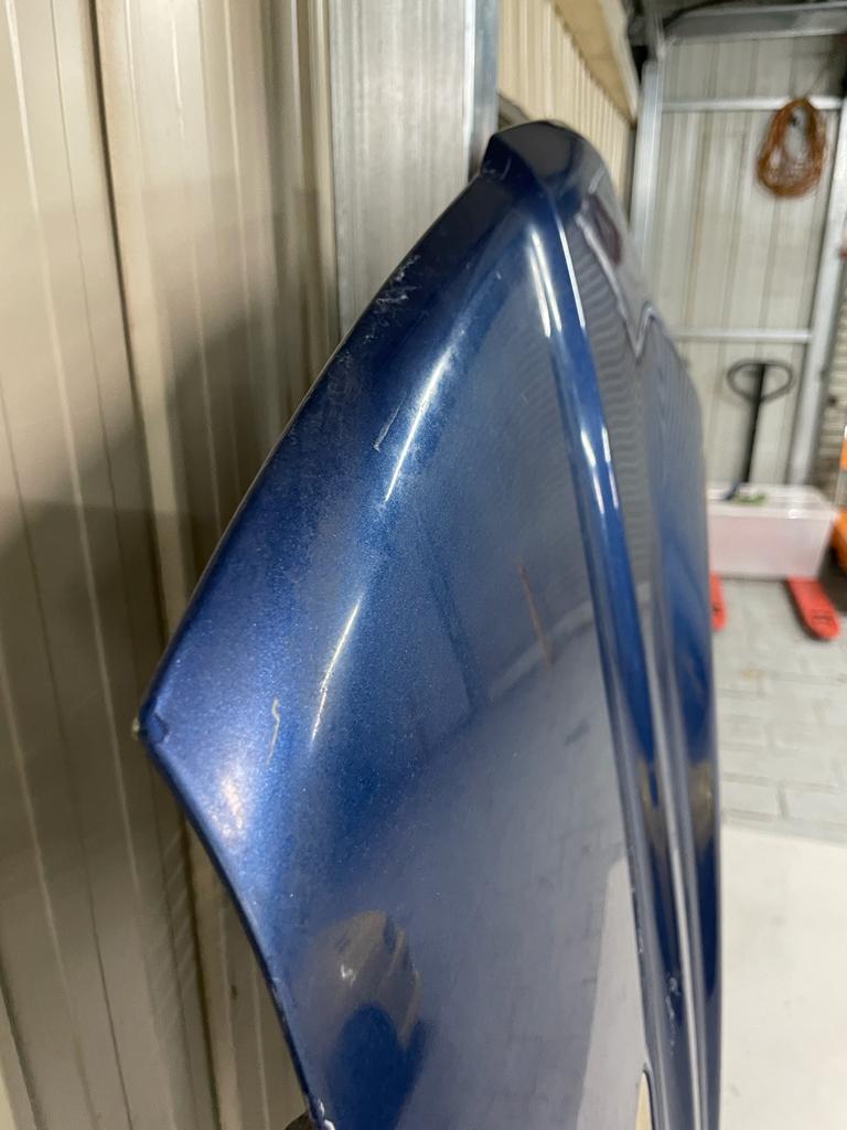 Mitsubishi Lancer Evolution 5/6/6.5 TME CP9A Genuine Bonnet - blue colour - used condition.