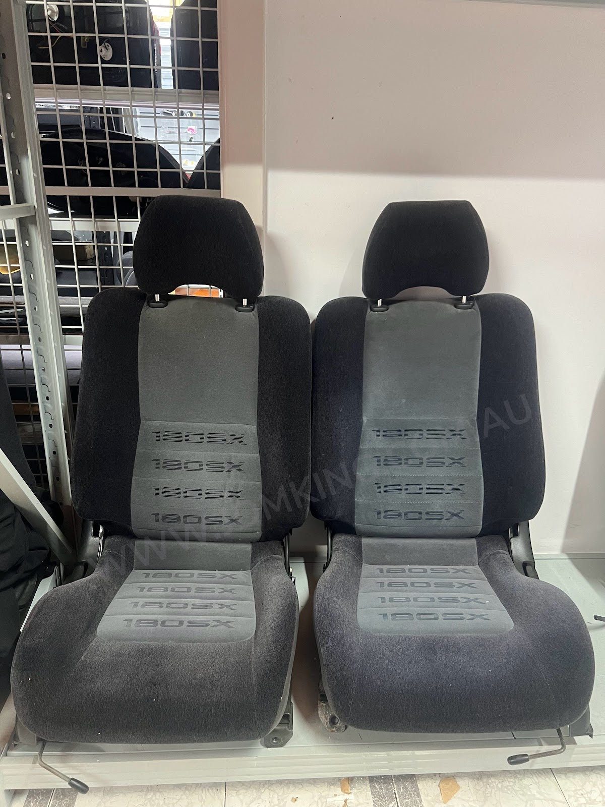 Nissan 180sx seats (pair) with rails (used)