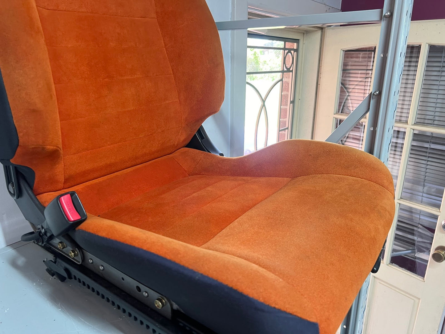 Nissan Silvia S15 Option B RARE (ORANGE) seats with rails (PAIR) suits S15/S14 Models SOLD AS IS. (used)