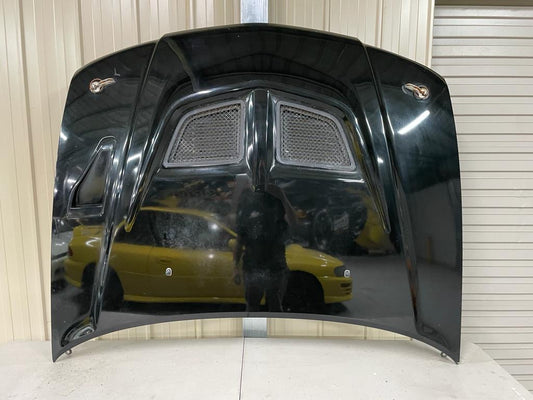 Mitsubishi Lancer Evolution 5/6/6.5 CP9A- TME - Genuine Bonnet- black colour - used condition - (hood pins)