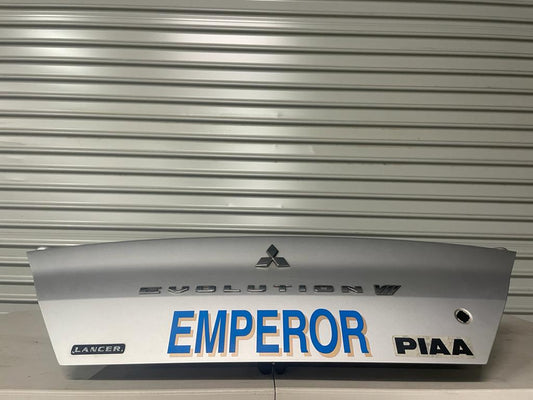 MITSUBISHI LANCER Evolution 7 boot lid - genuine used item - images show condition - sold as is.