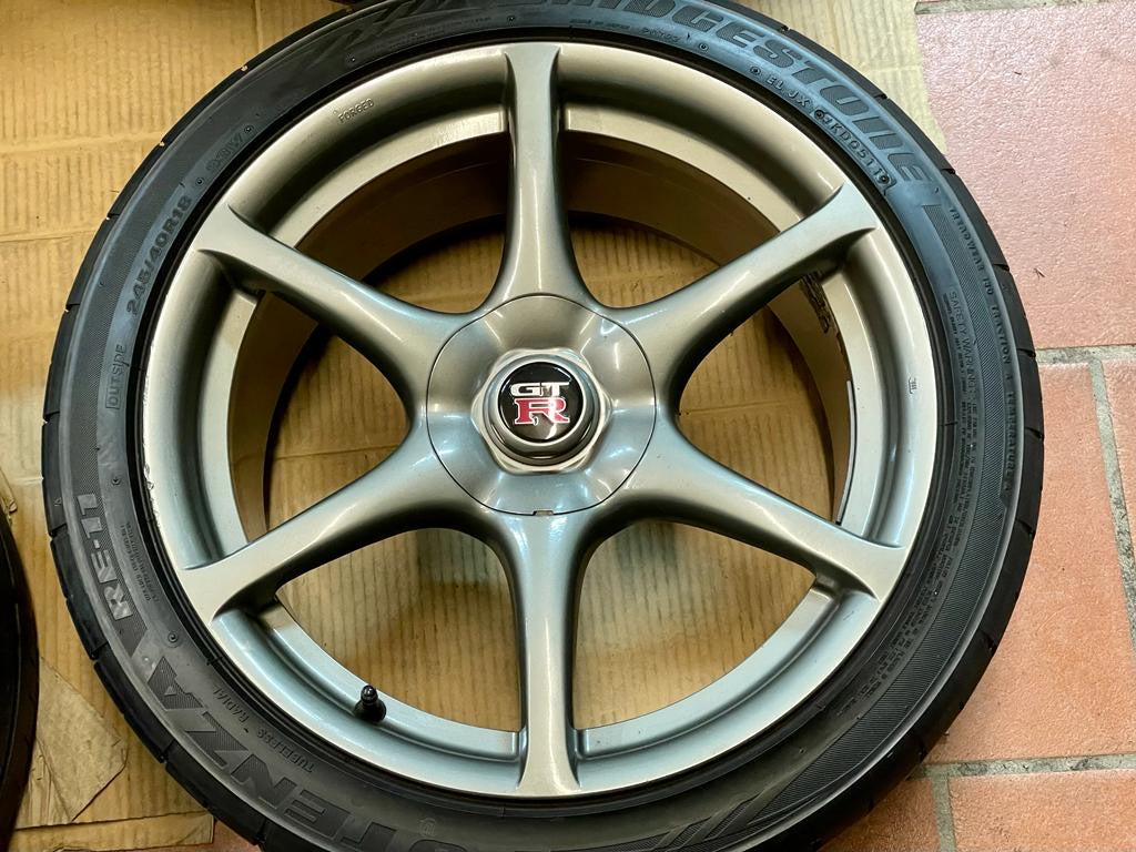 BNR34 GTR Genuine wheels with street slicks