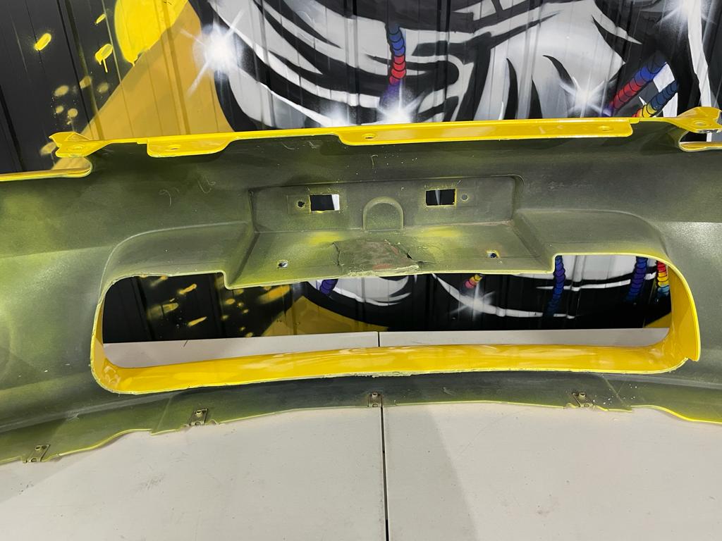 S15 Freshly painted oem bumper bar. Ready to bolt up and go. OEM YELLOW. (used)