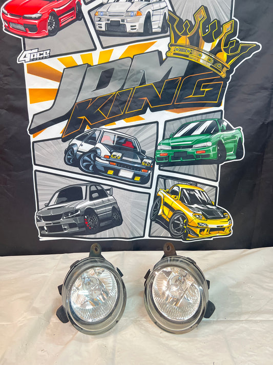 Nissan Silvia S15 200sx Fog Lights OEM. Suit Aero & Non Aero Bar.       (Mint chrome) (A)