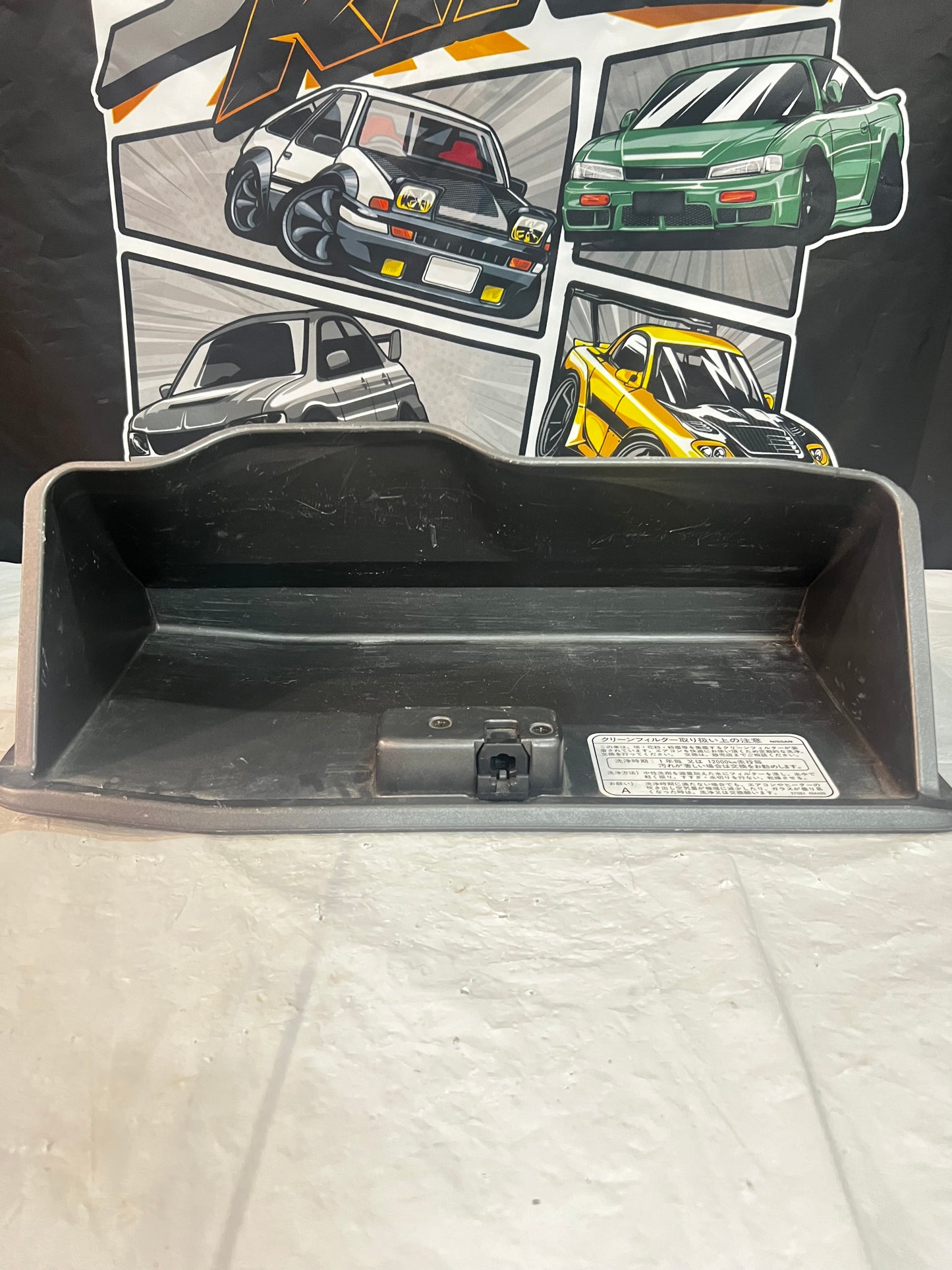 NISSAN SILVIA S15 200SX GLOVE BOX LID (used) broken handle & latch