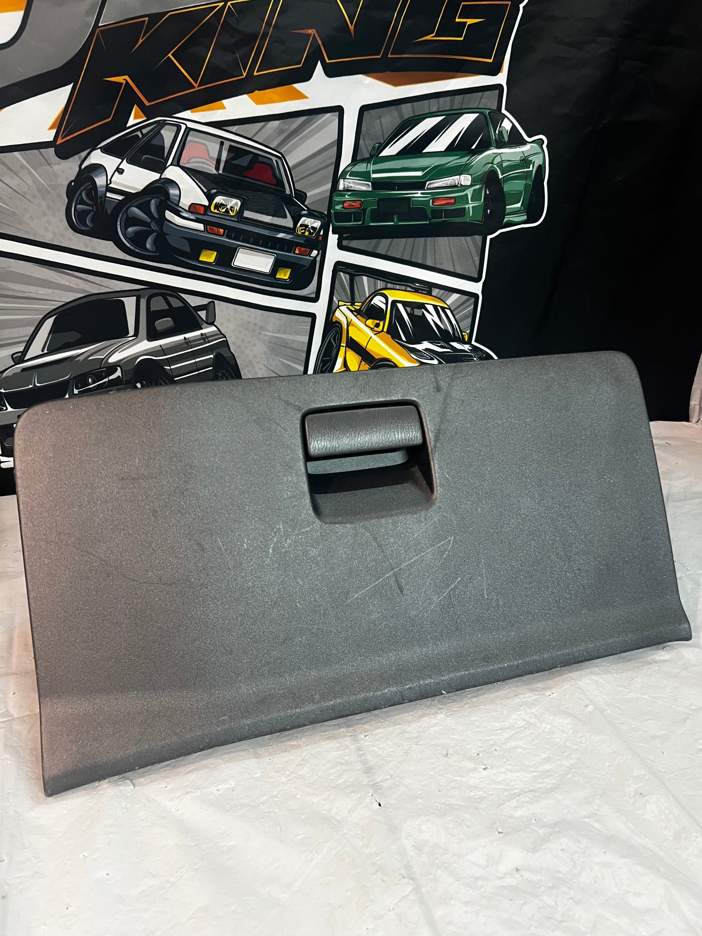 NISSAN SILVIA S15 200SX GLOVE BOX LID (used) broken handle & latch