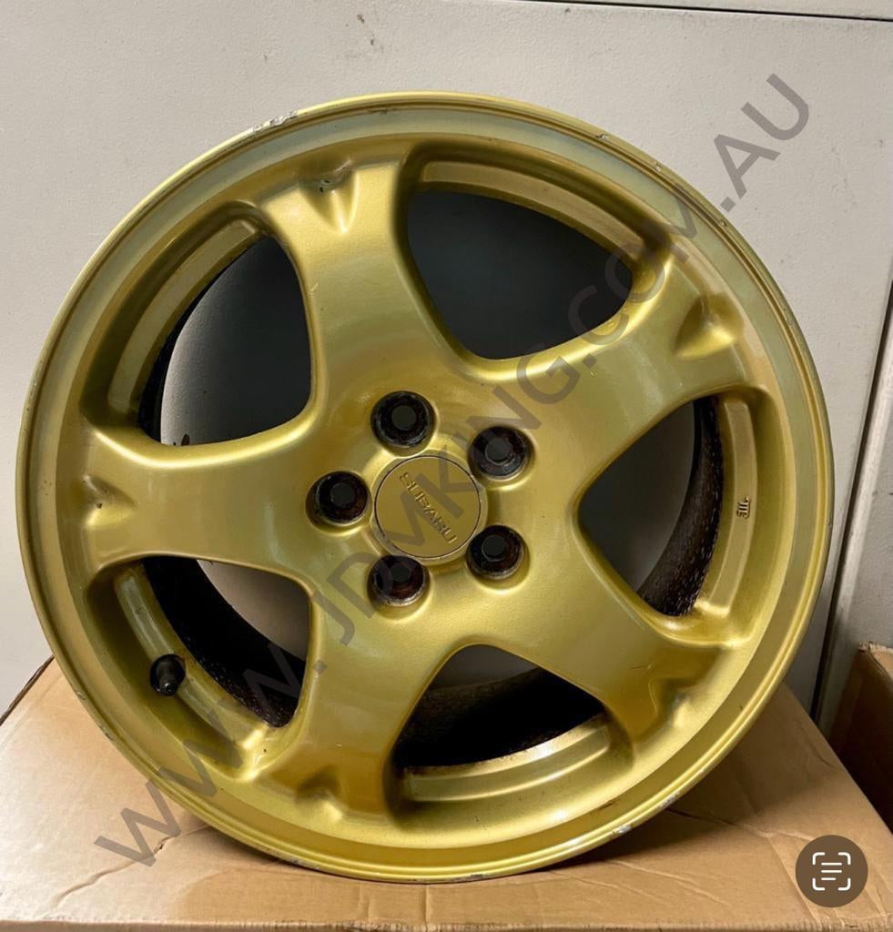 Subaru wrx Gc8 sti oem gold wheels