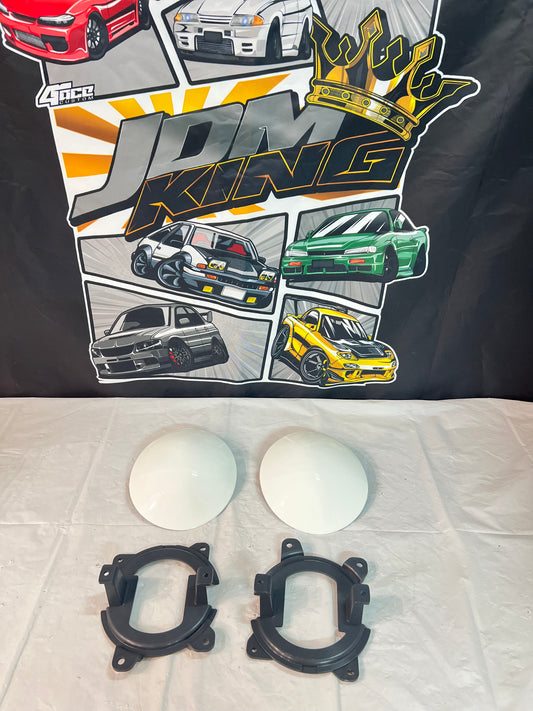 Mitsubishi Lancer Evolution 6 RS OEM Fog Light covers brand new (Sold in Pairs)