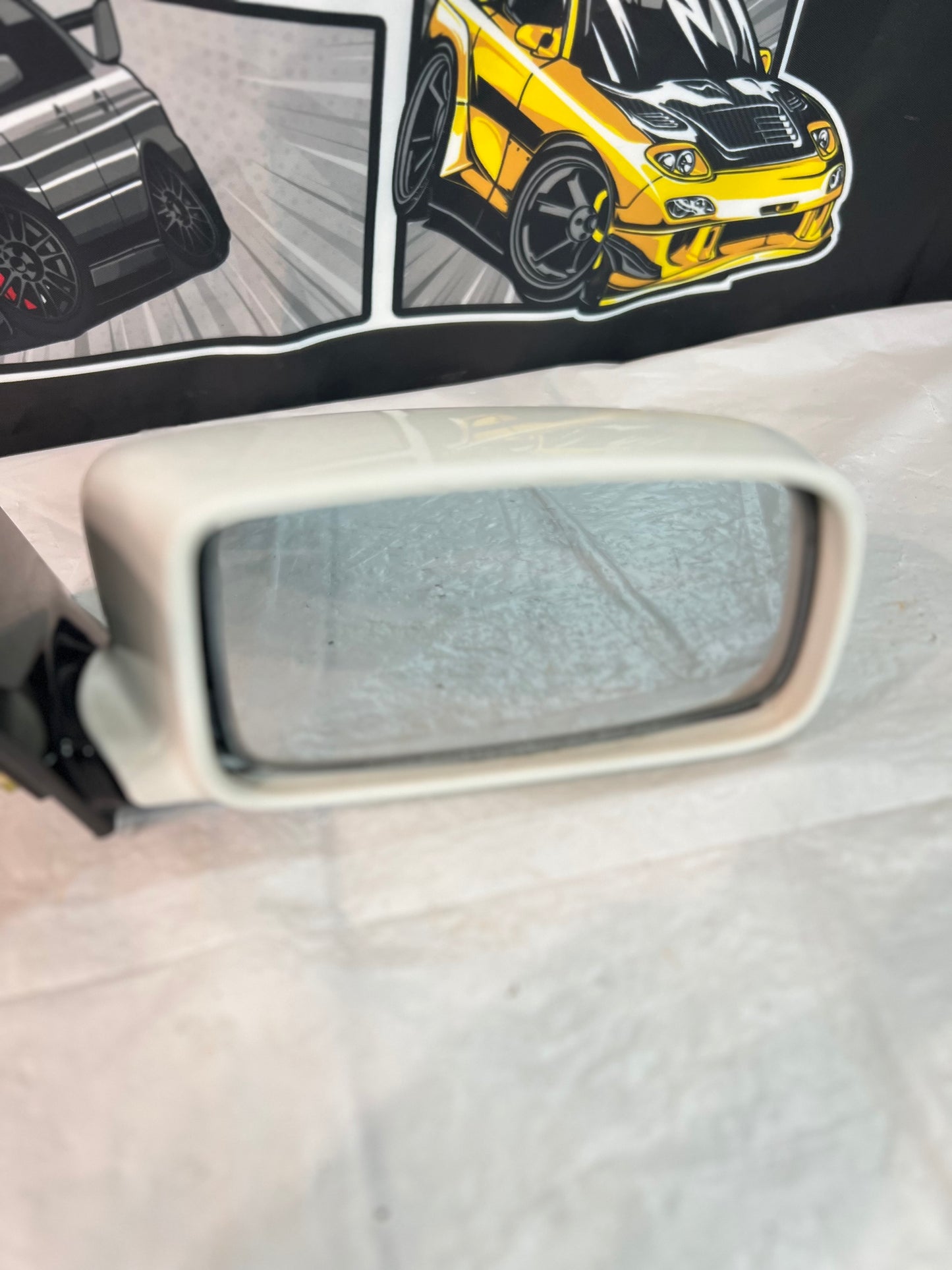 Mitsubishi Lancer Evolution 7-8-9 Electric Mirror (LH) OEM White Colour