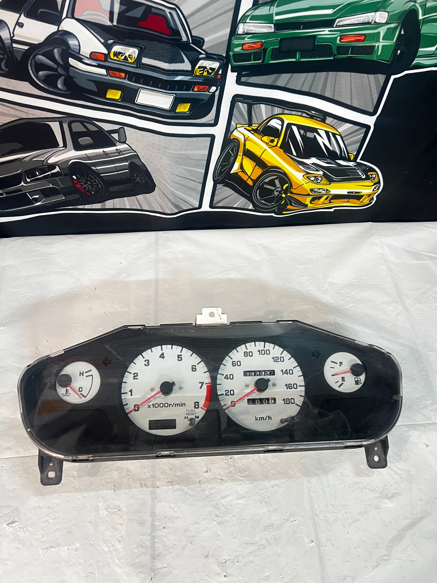 NISSAN SILVIA S14 200sx JDM SERIES 2 CLUSTER (white face) 87,927km