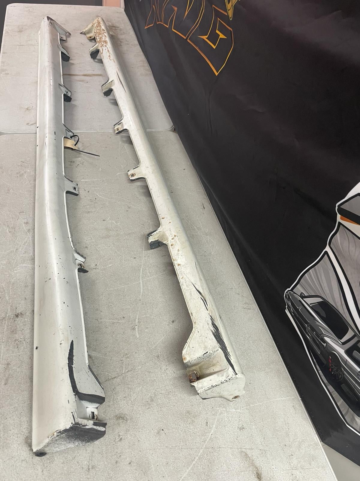 Nissan Silvia S14/200sx Side skirts with genuine end caps. Kouki/ADM