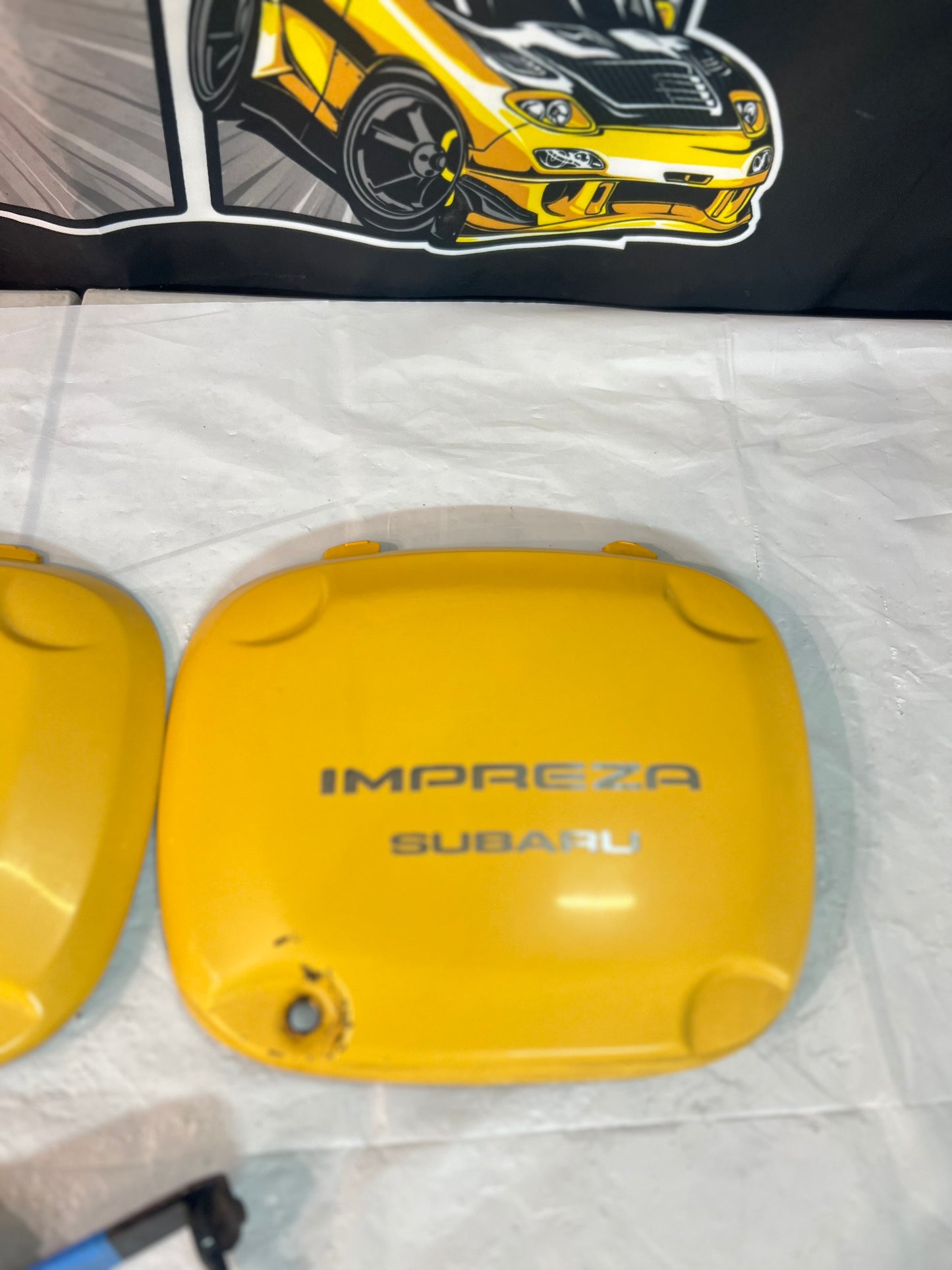Subaru Impreza Wrx Sti Fog light Covers Suite Club Spec Models Also. (LH & RH) Used.
