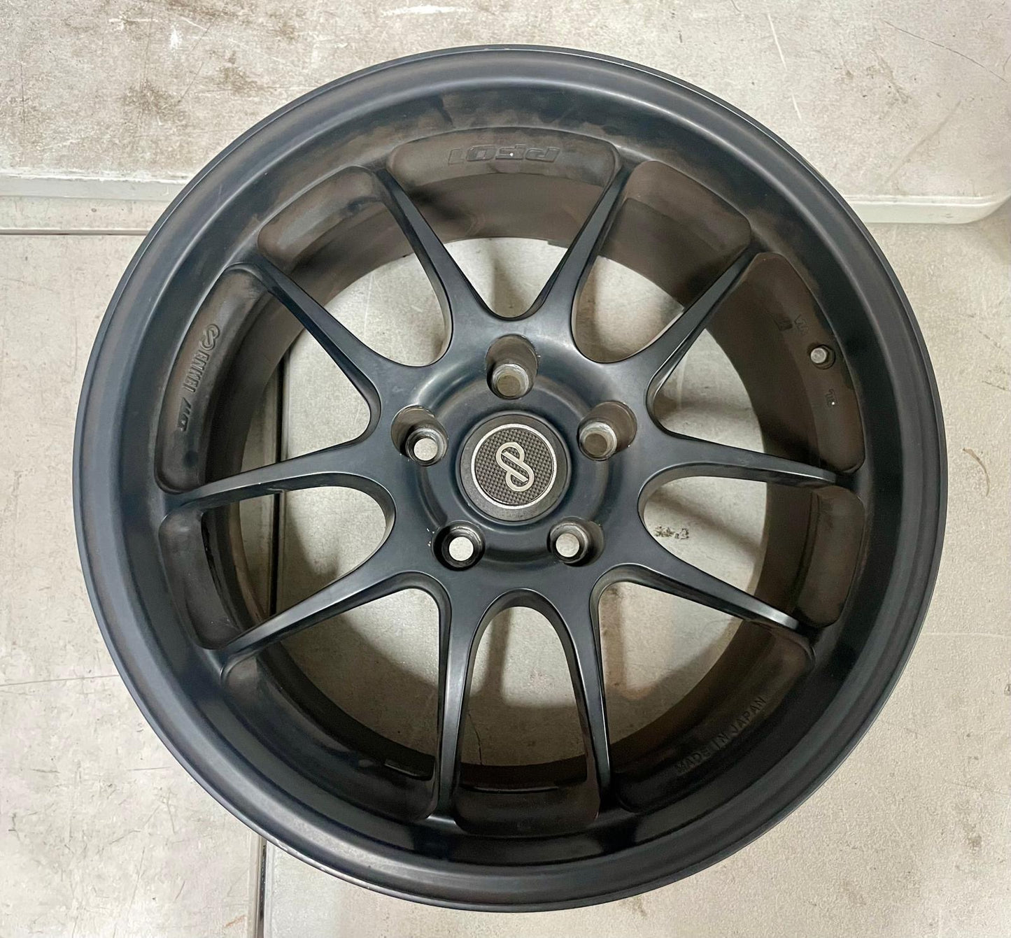 ENKEI PF01 WHEELS GENUINE SET 17x9 +35 (USED) 5x114.3