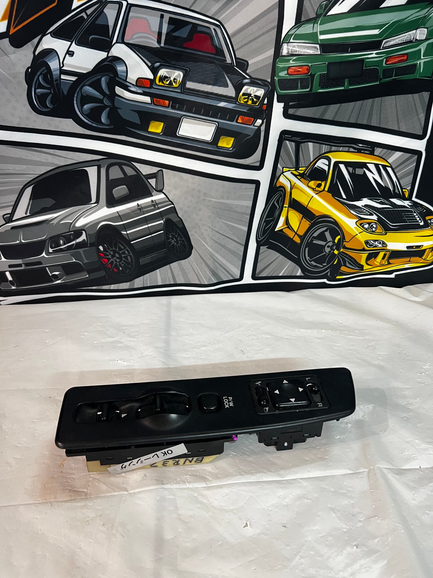 Nissan Skyline R32 Gtr/gtst window switch & power mirror controls (complete) (A)