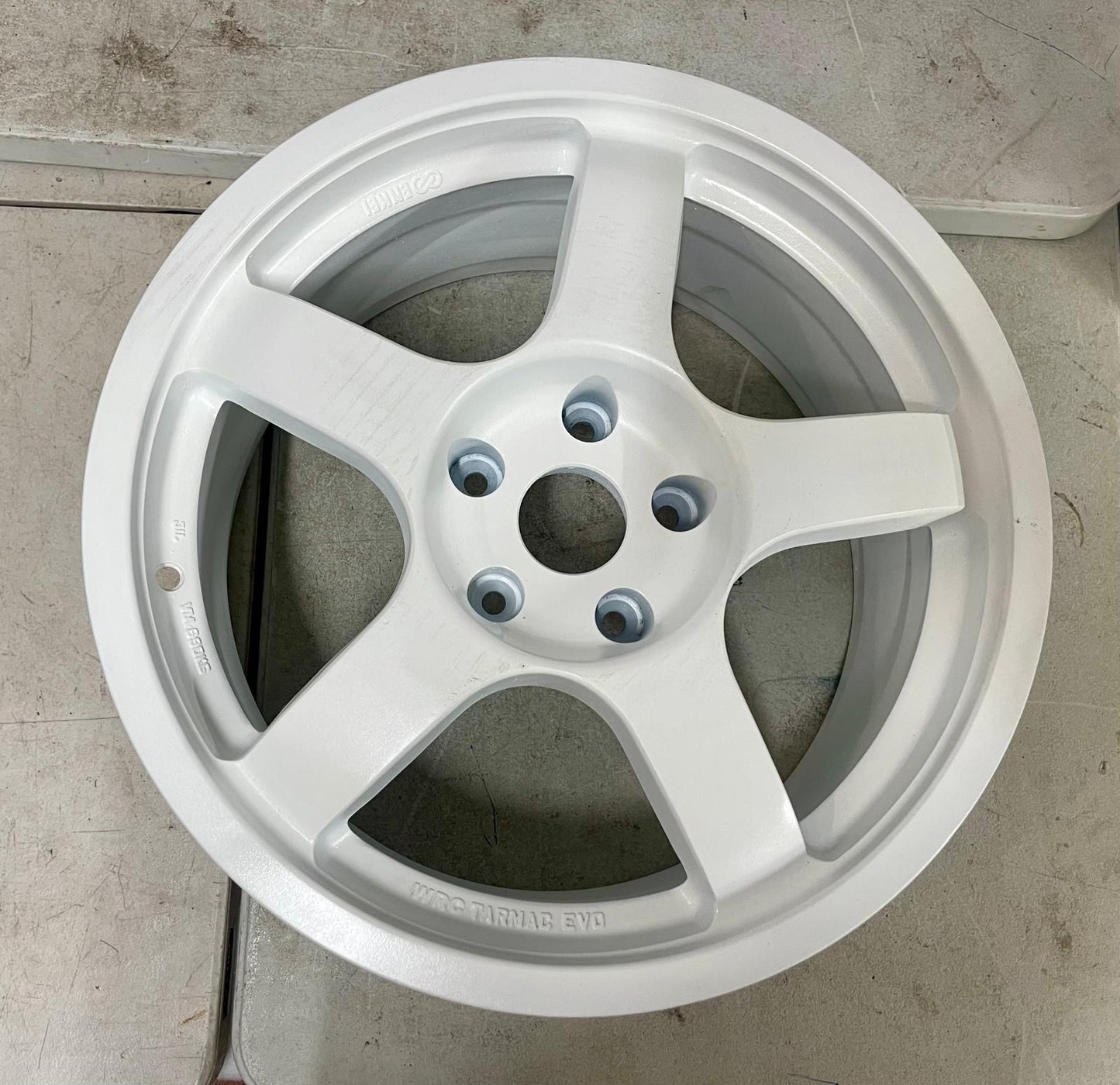 ENKEI EVO TARMAC RARE 17x8 wide WHEELS 5x114.3 +35 OEM Colour & Used Condition.