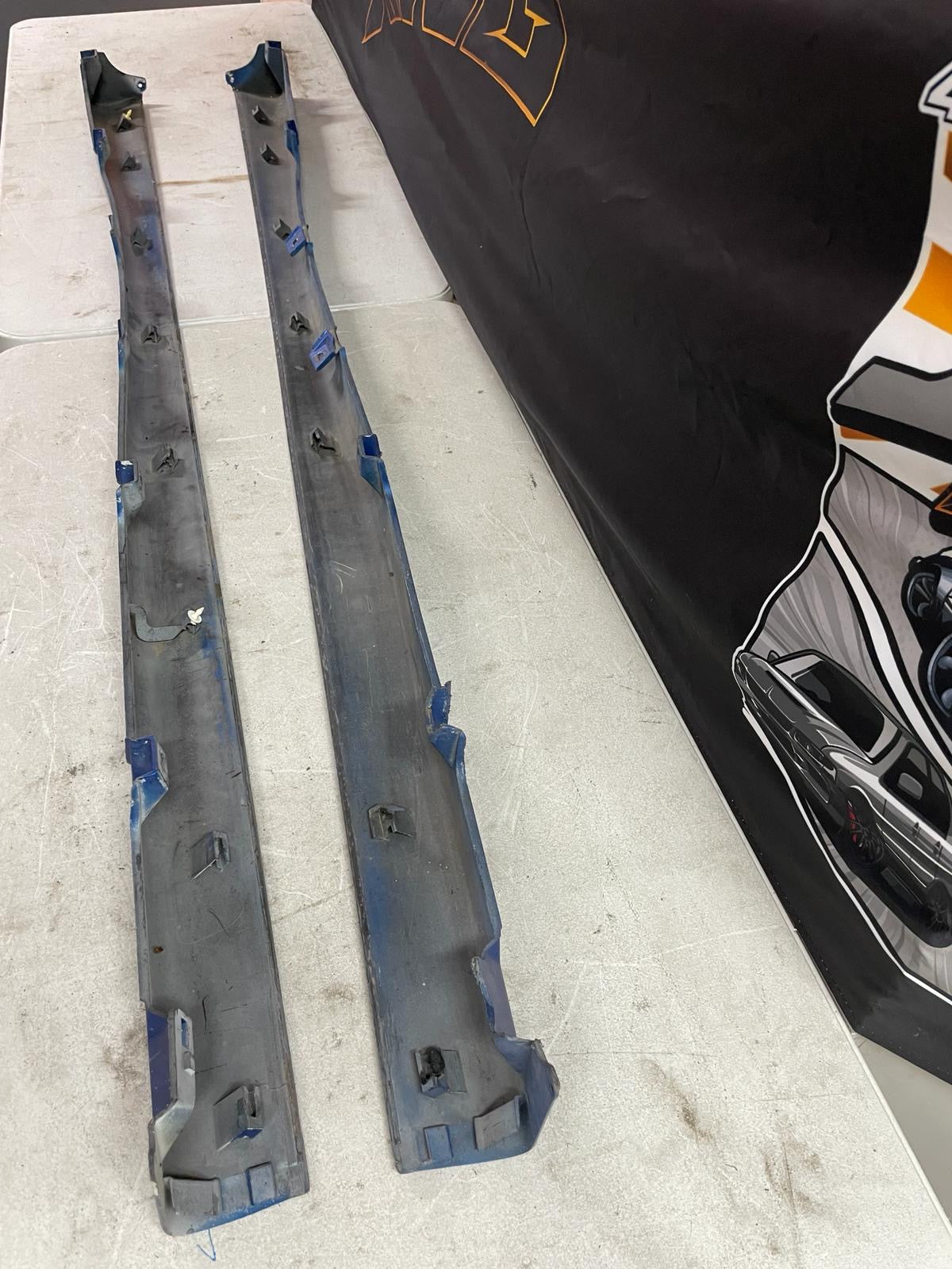 Nissan Silvia S14/200sx Side skirts with end caps. Kouki/ADM (damaged)