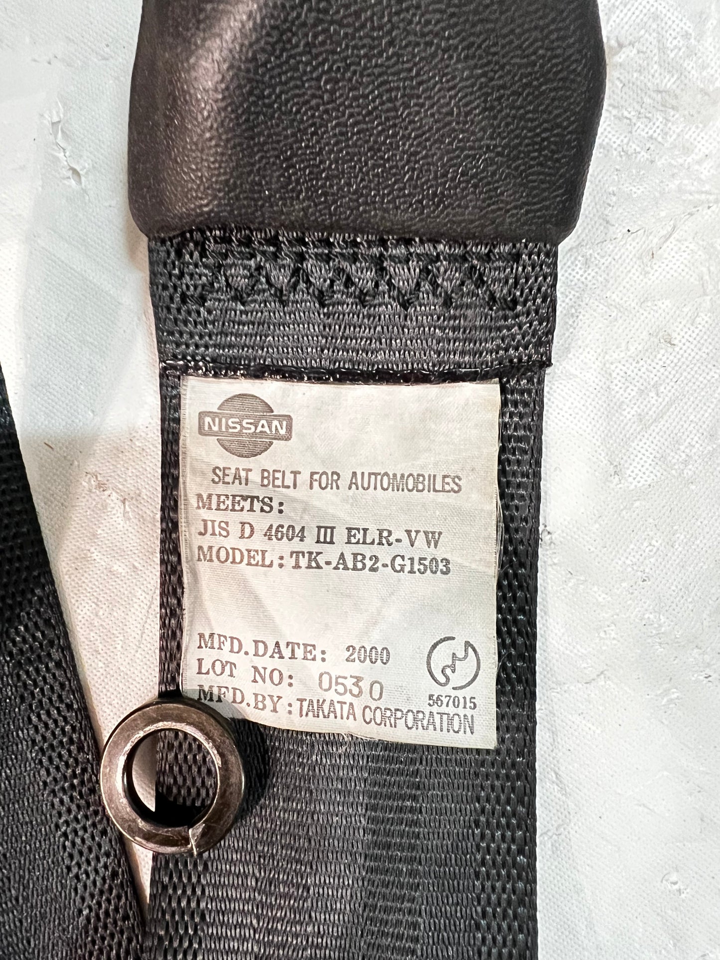 Nissan Silvia S15 200sx Front seat belts (Used)- NO BUCKLE.              Right & Left Side Available.