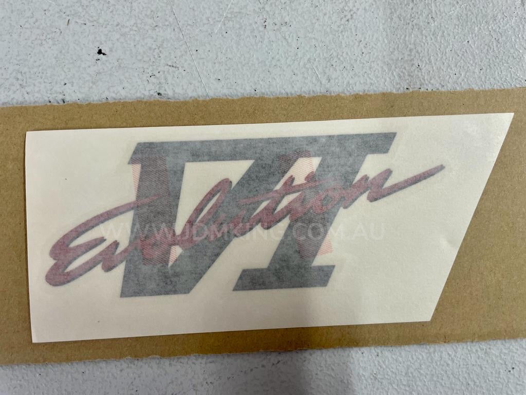 Lancer Evolution 6 boot decal