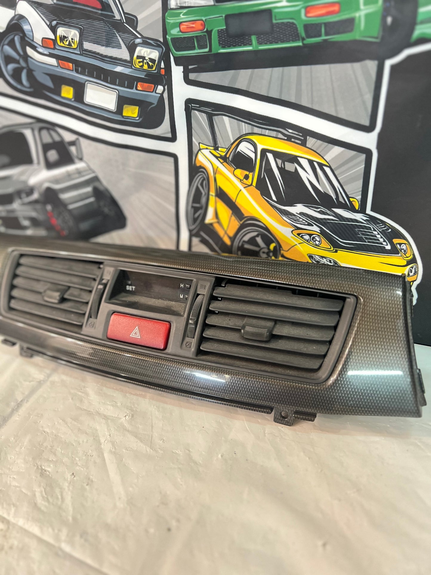 Mitsubishi Lancer Evolution 7/8/9 carbon dash inserts (A)