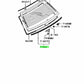 MITSUBISHI LANCER EVOLUTION 7/8/9 CT9A BRAND NEW REAR LOWER WINDOW MOULD MR520295