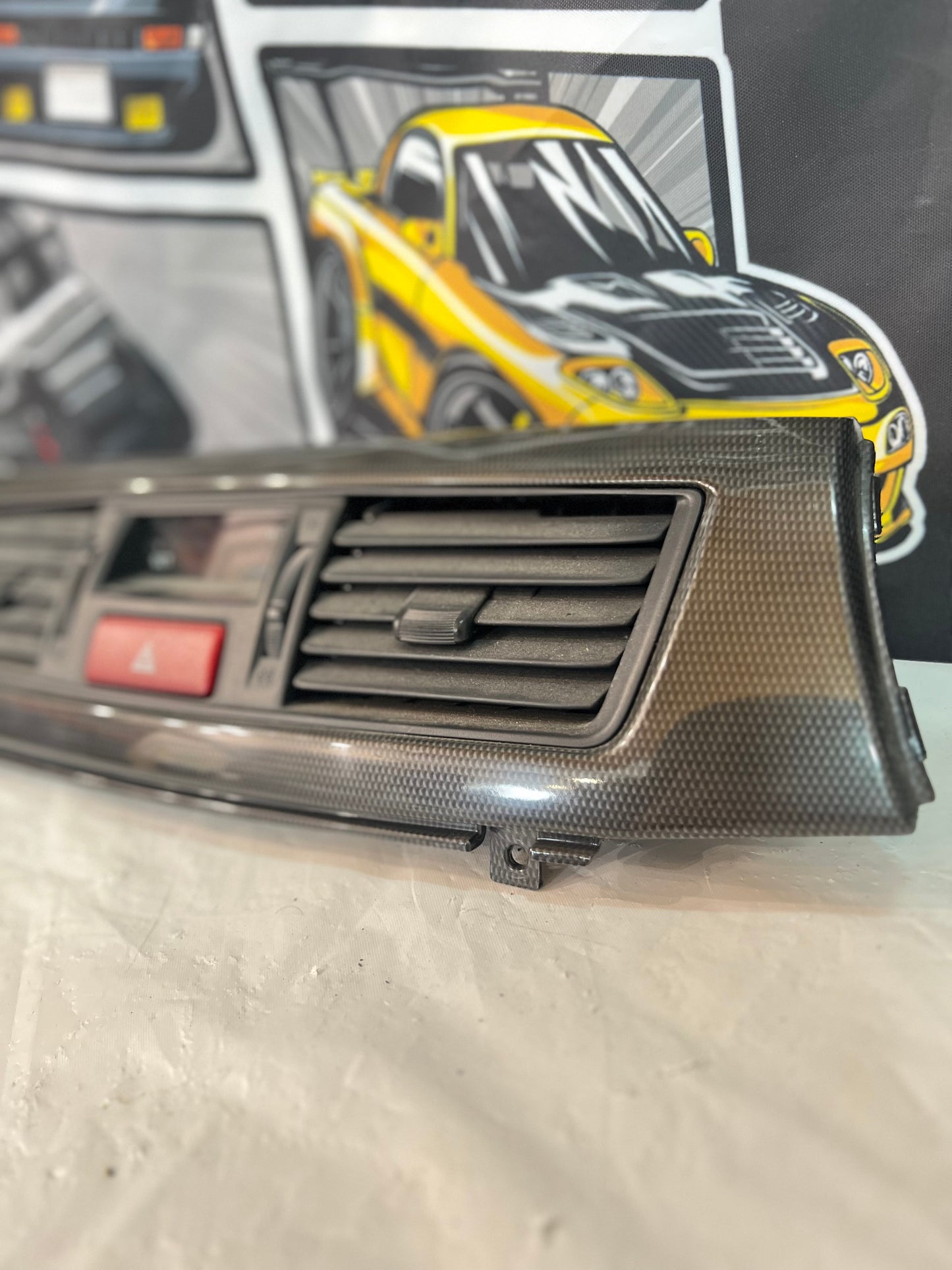 Mitsubishi Lancer Evolution 7/8/9 carbon dash inserts (A)
