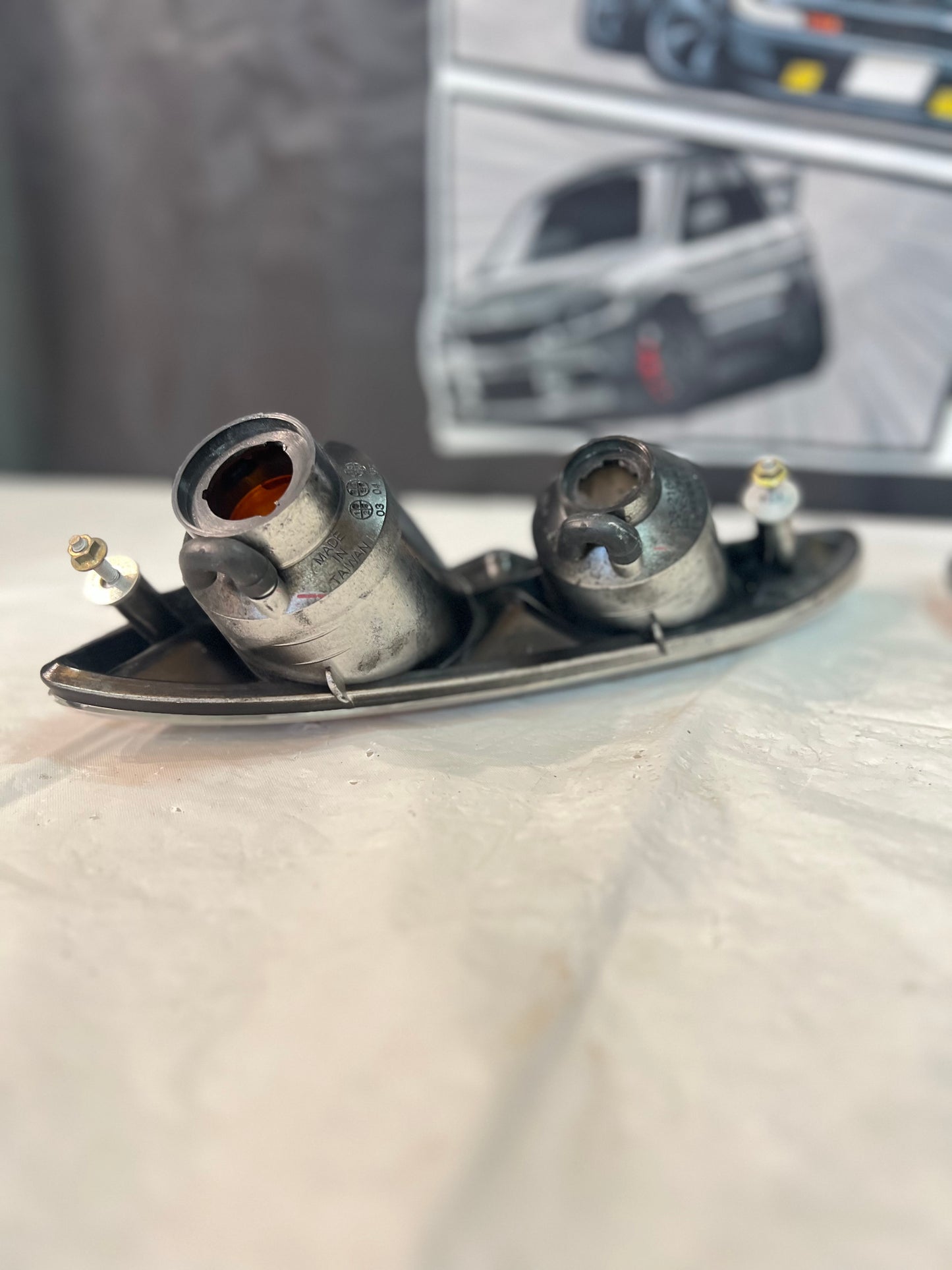 Mazda Rx7 Fd3s front bar indicators replica Suits facelift 99-2002 model.