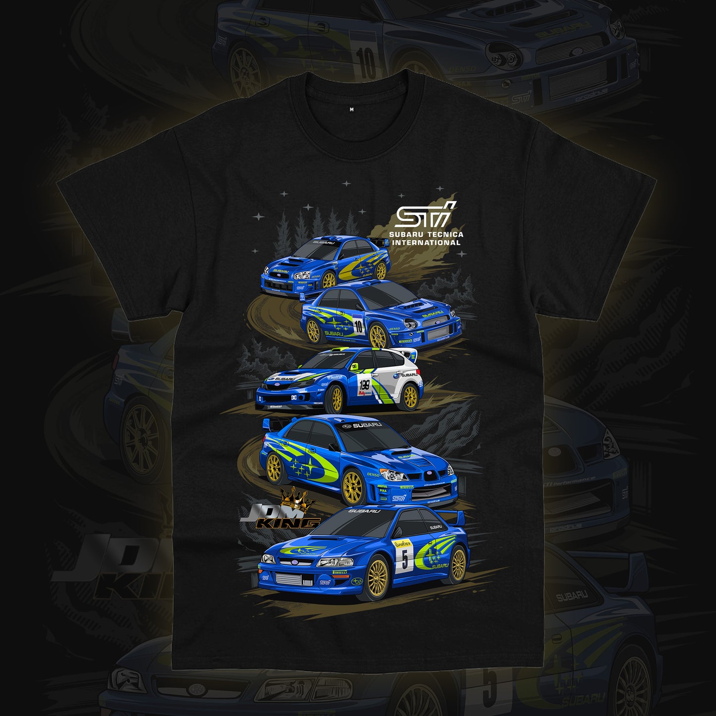 Subaru Sti World Rally Champs         T-Shirt Toddler - Men - Women