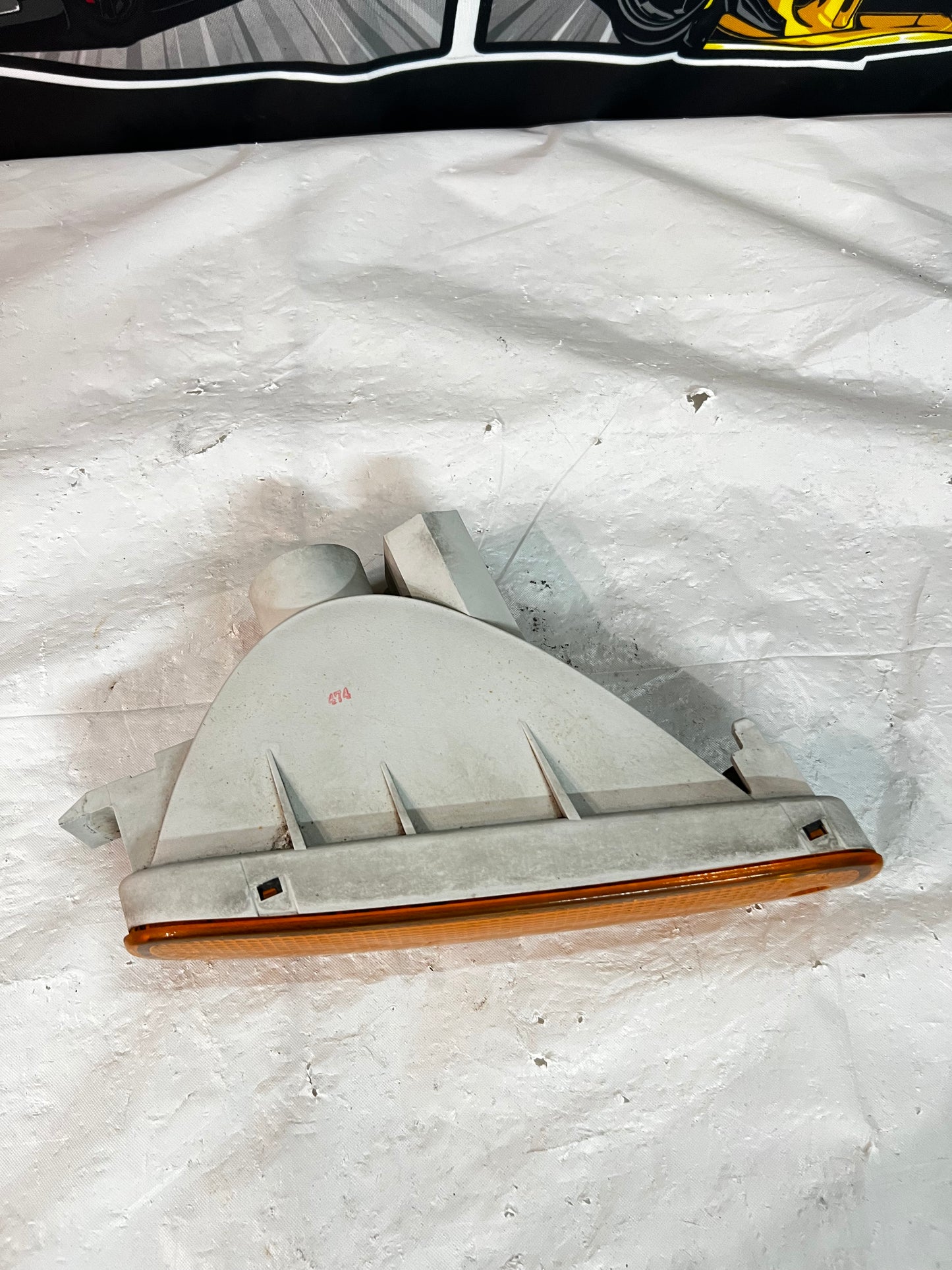 NISSAN SILVIA S14 200sx ZENKI FRONT BAR INDICATOR. (Orange) (RH)