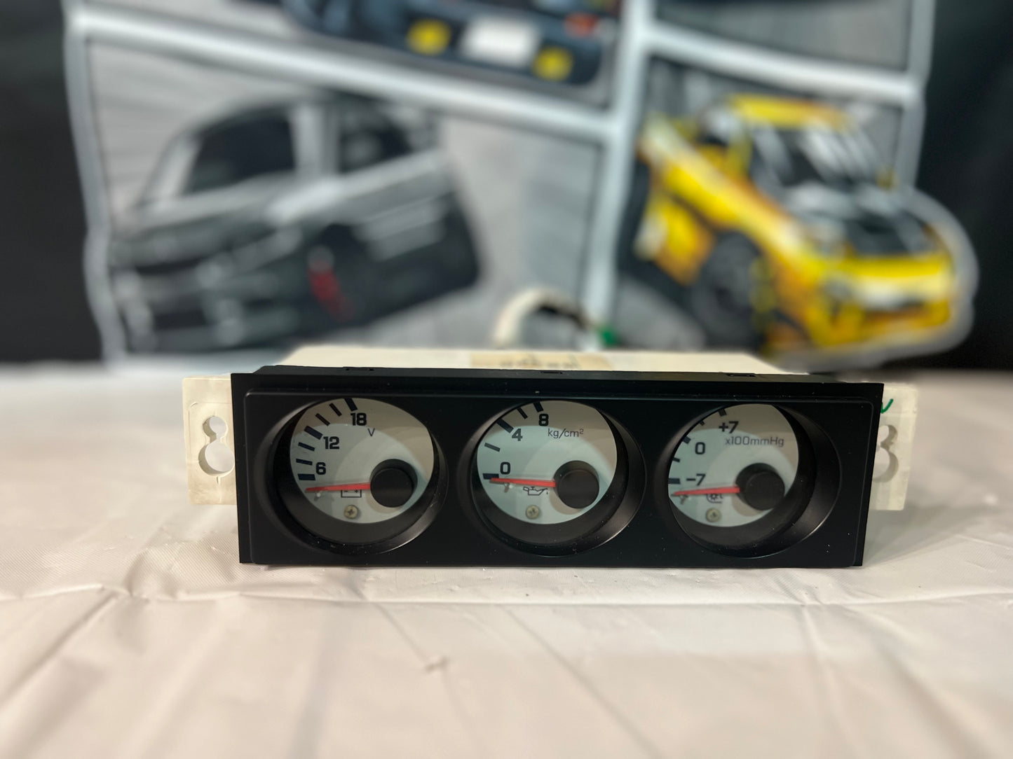 Nissan Silvia S14 200sx JDM triple gauges. (water-boost-volts)