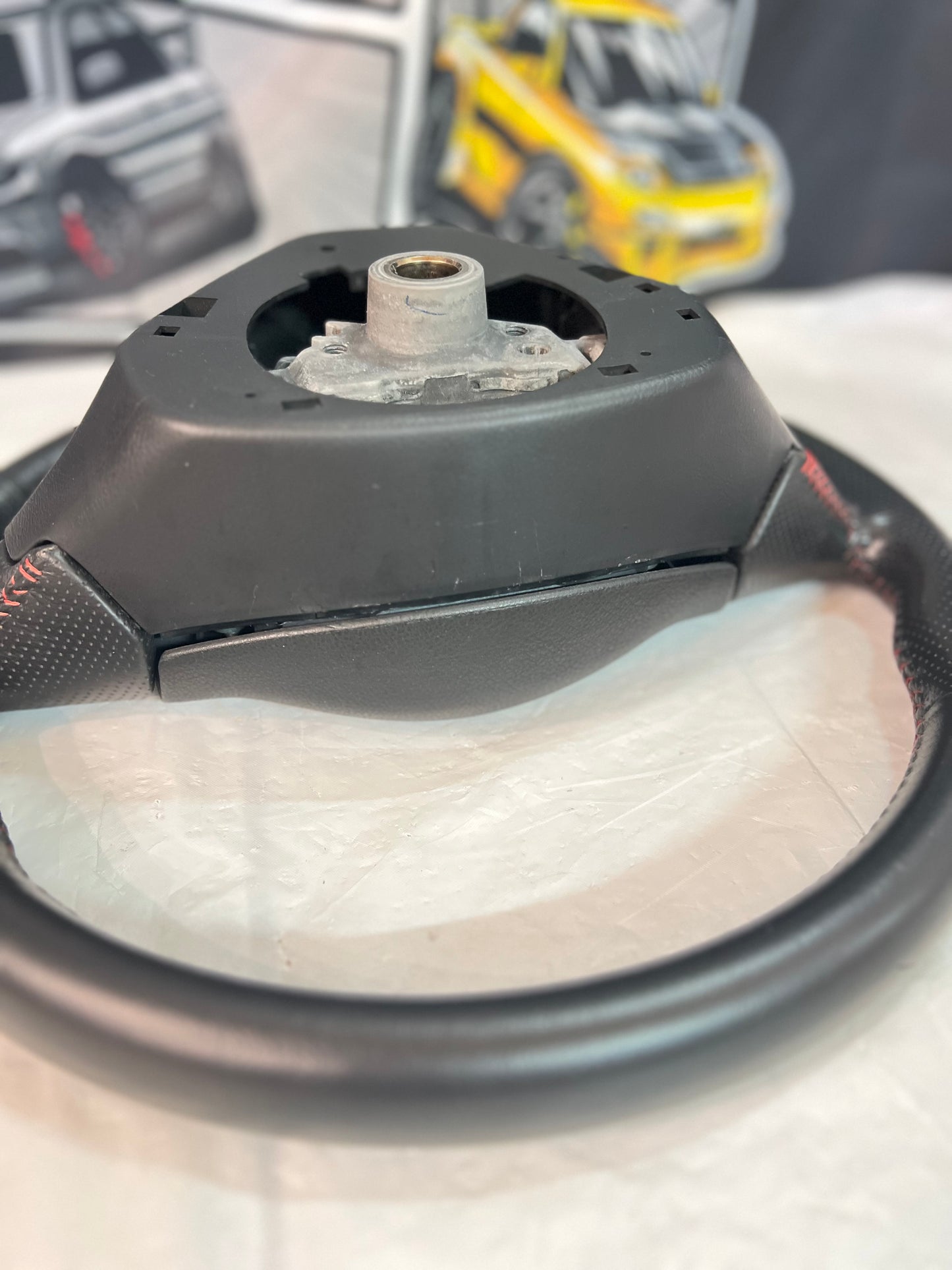 SUBARU Wrx Sti Blobeye & Hawkeye OEM Steering Wheel + Air Bag