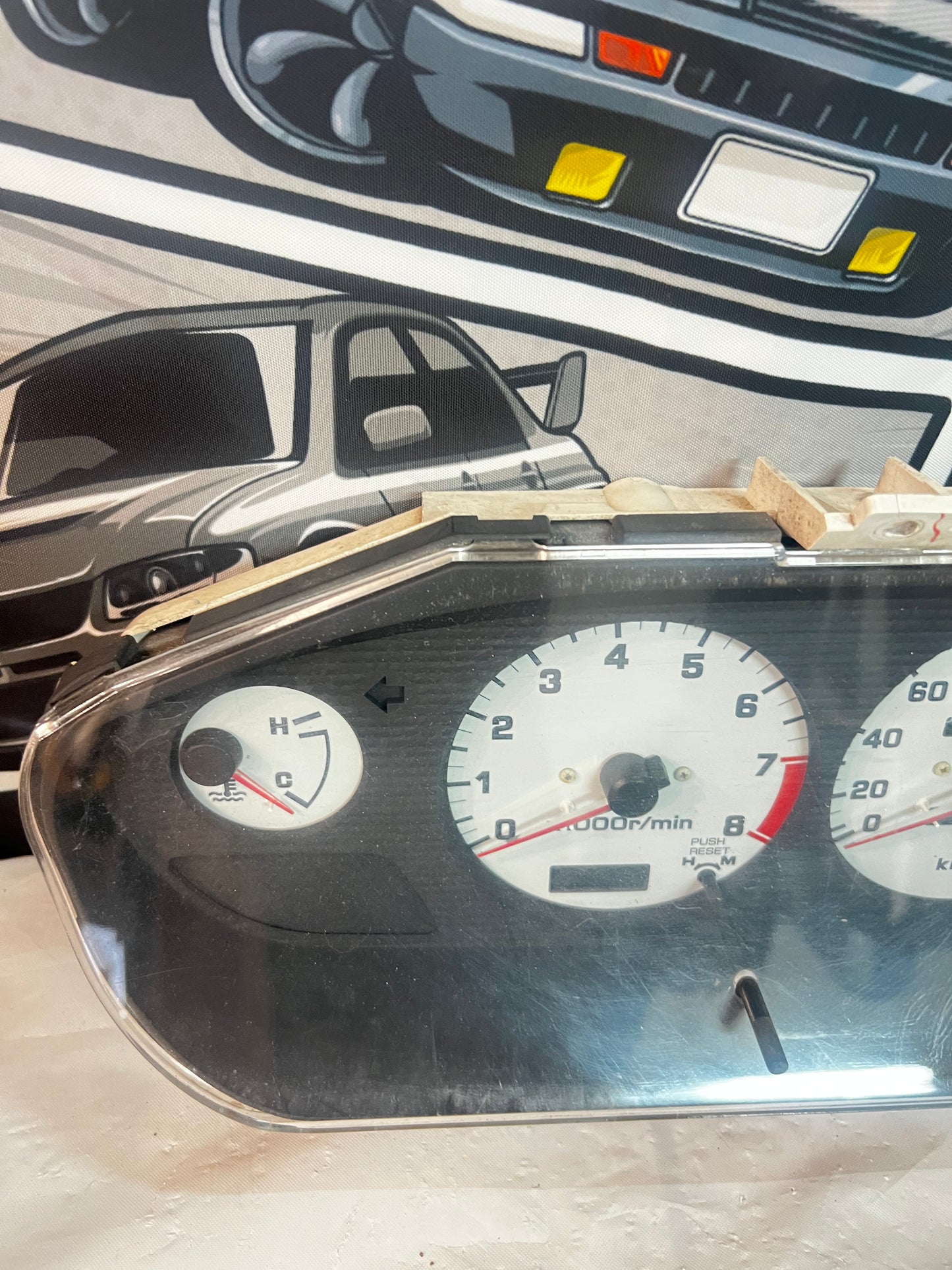 NISSAN SILVIA S14 200sx JDM SERIES 2 CLUSTER (white face) 87,927km