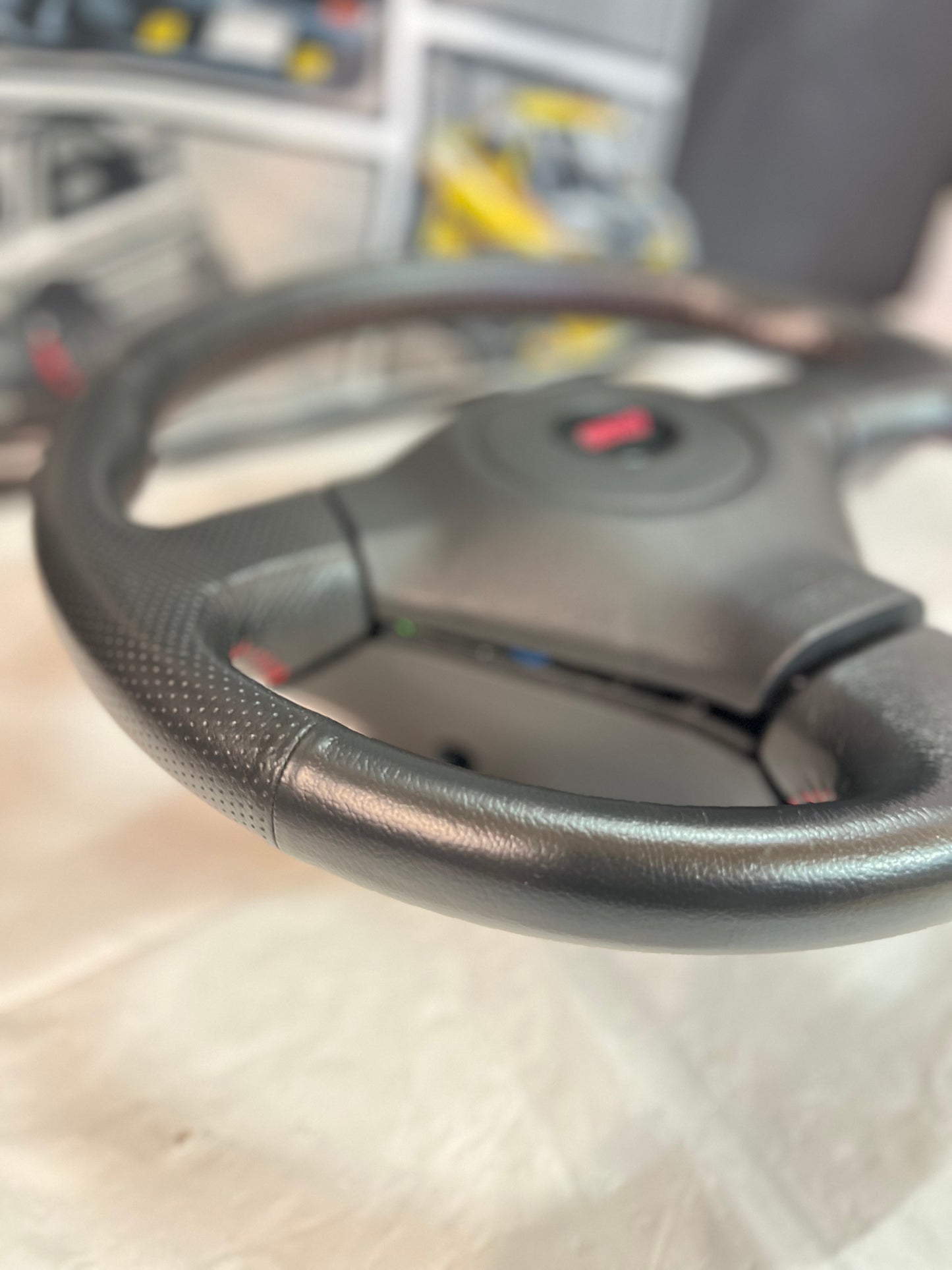 SUBARU Wrx Sti Blobeye & Hawkeye OEM Steering Wheel + Air Bag